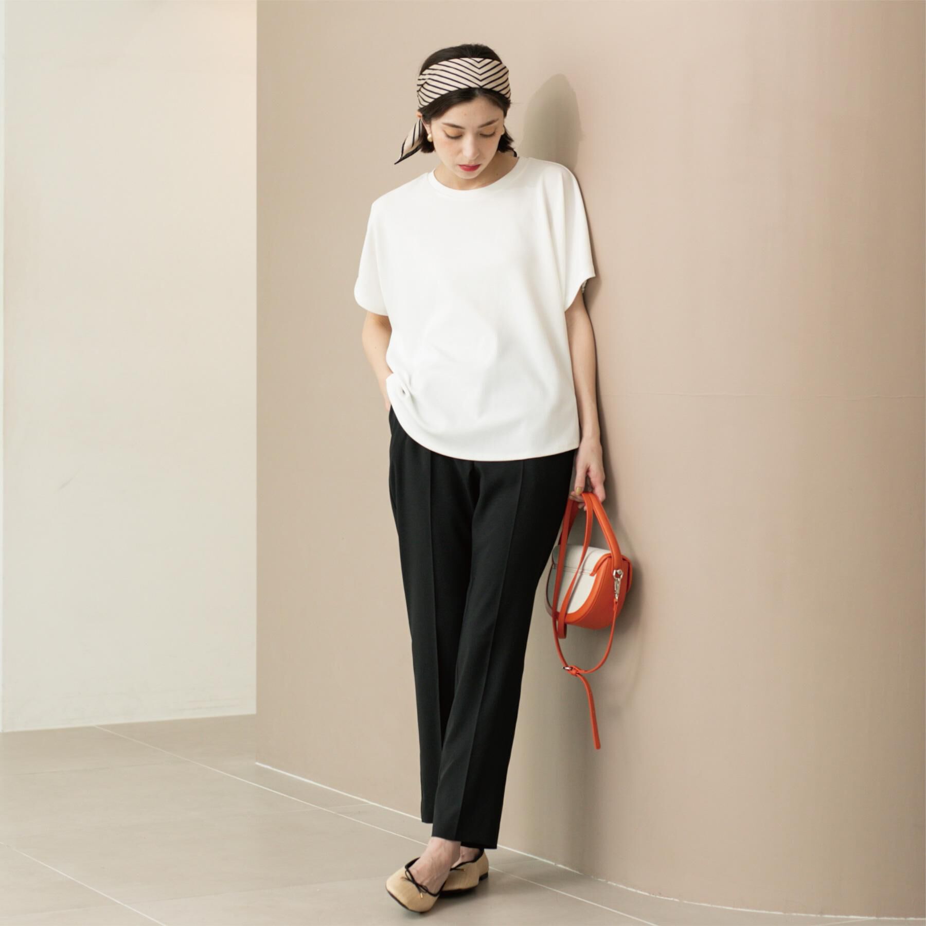 OPAQUE.CLIP「ストレッチリネンライク美脚テーパードパンツ【洗濯機洗い可/吸水速乾】」|その他|