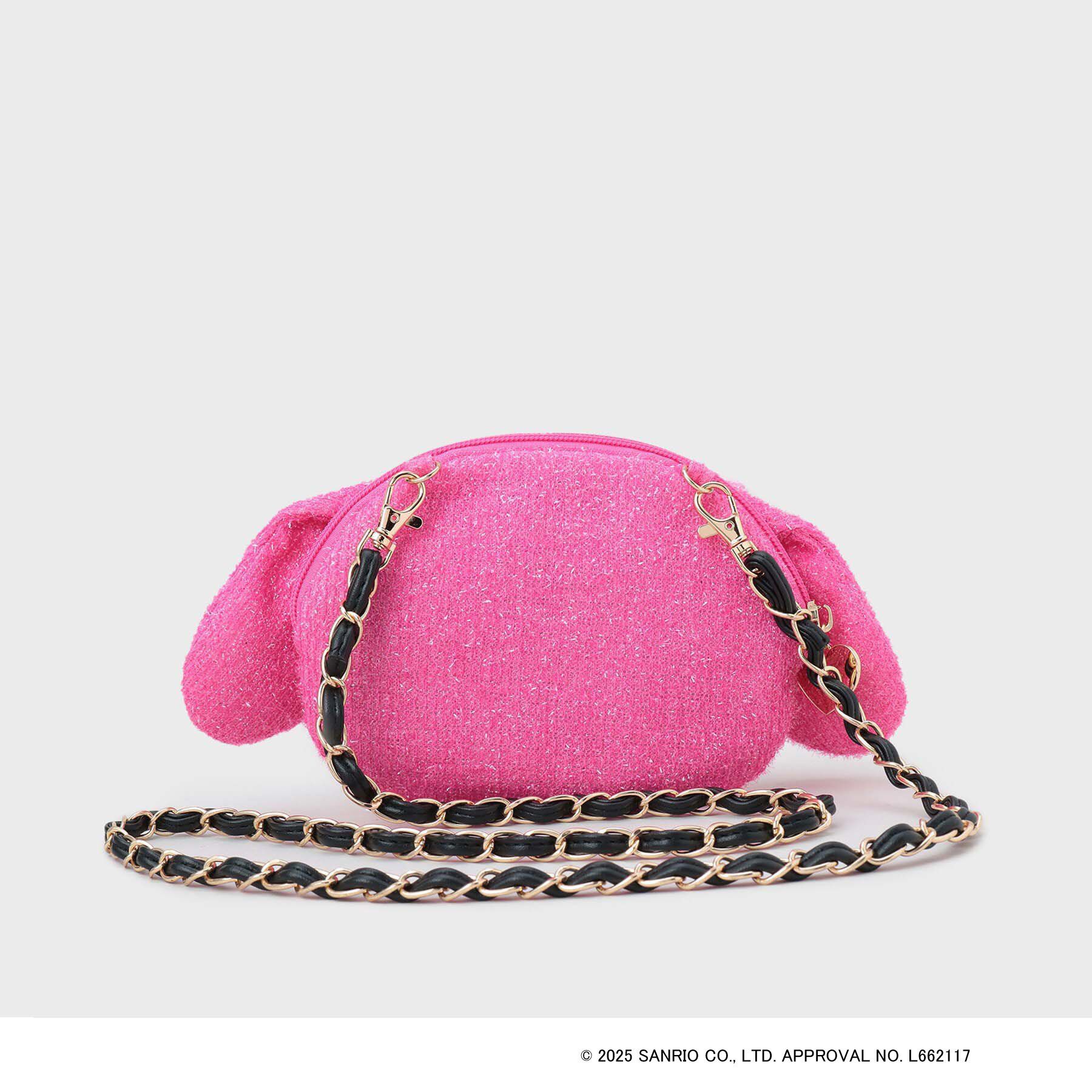 OPAQUE.CLIP「【マイメロディ】たれ耳フェイス型2WAYキラキラミニショルダー」|ショルダー・メッセンジャー|