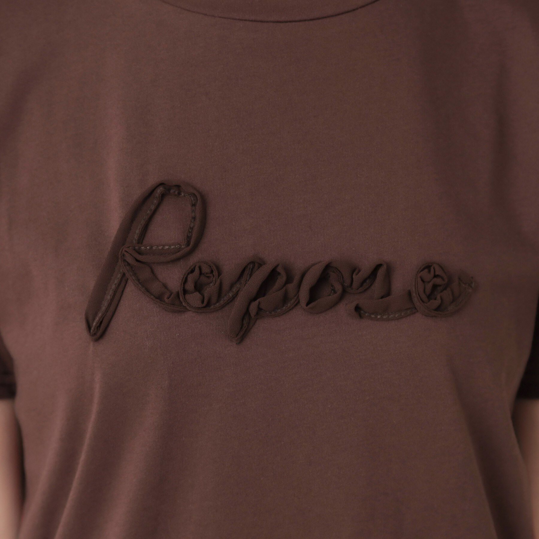 Couture broach「テープ刺繍ロゴT」|Tシャツ・カットソー|