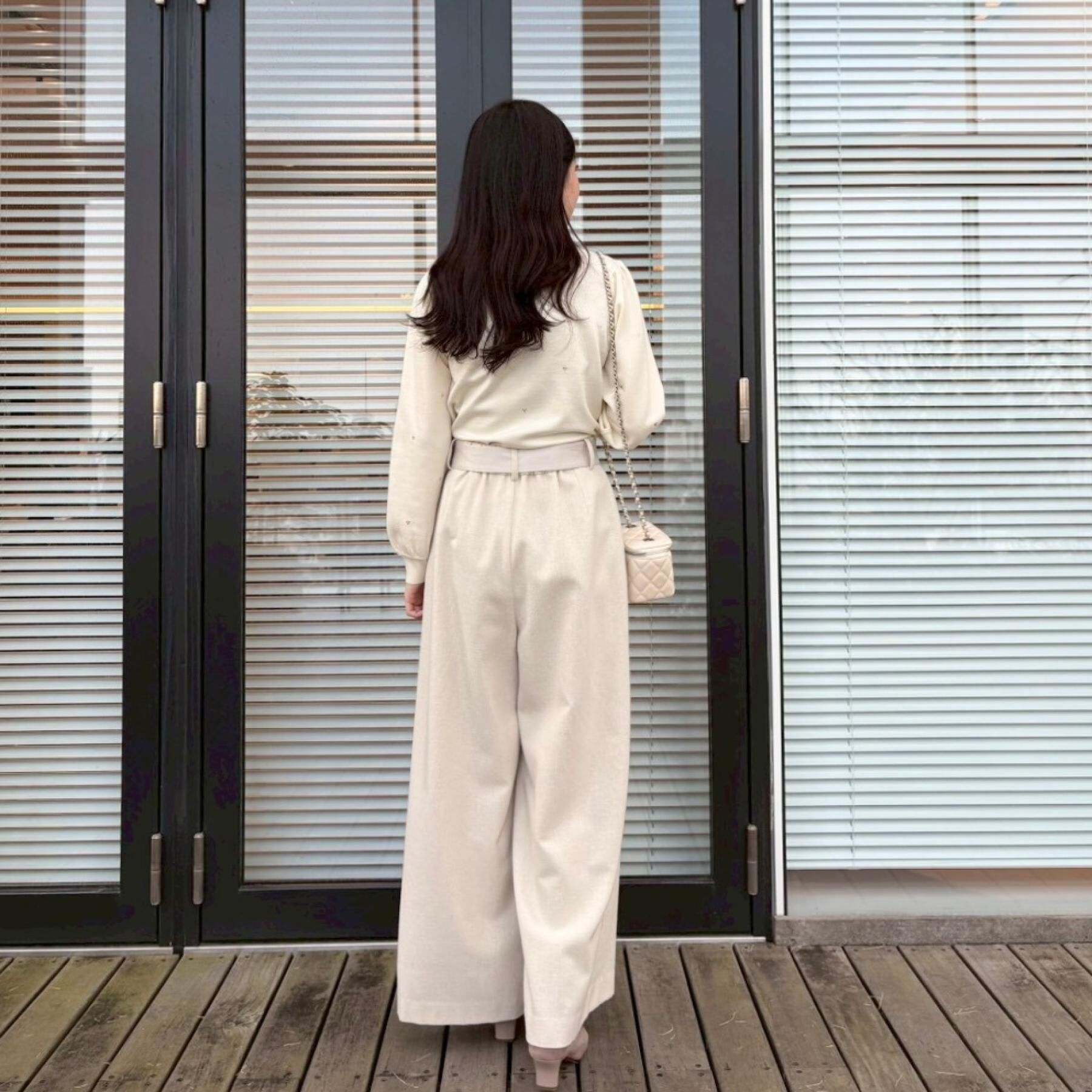 Couture broach「【着映え】ハートドットラメ刺繍ニット」|ニット・セーター|