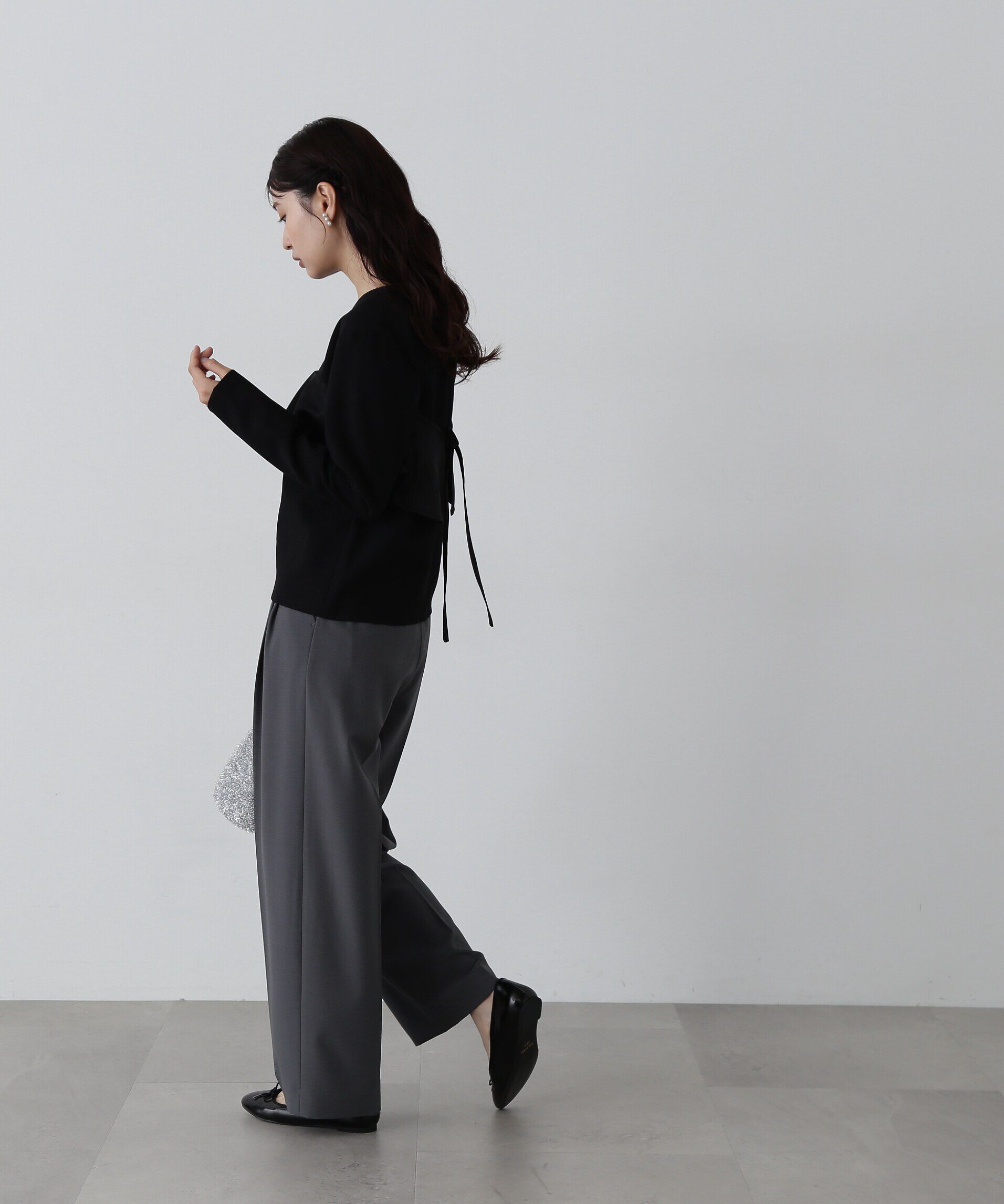  「異素材パネルドッキングカットソー」|Tシャツ・カットソー|