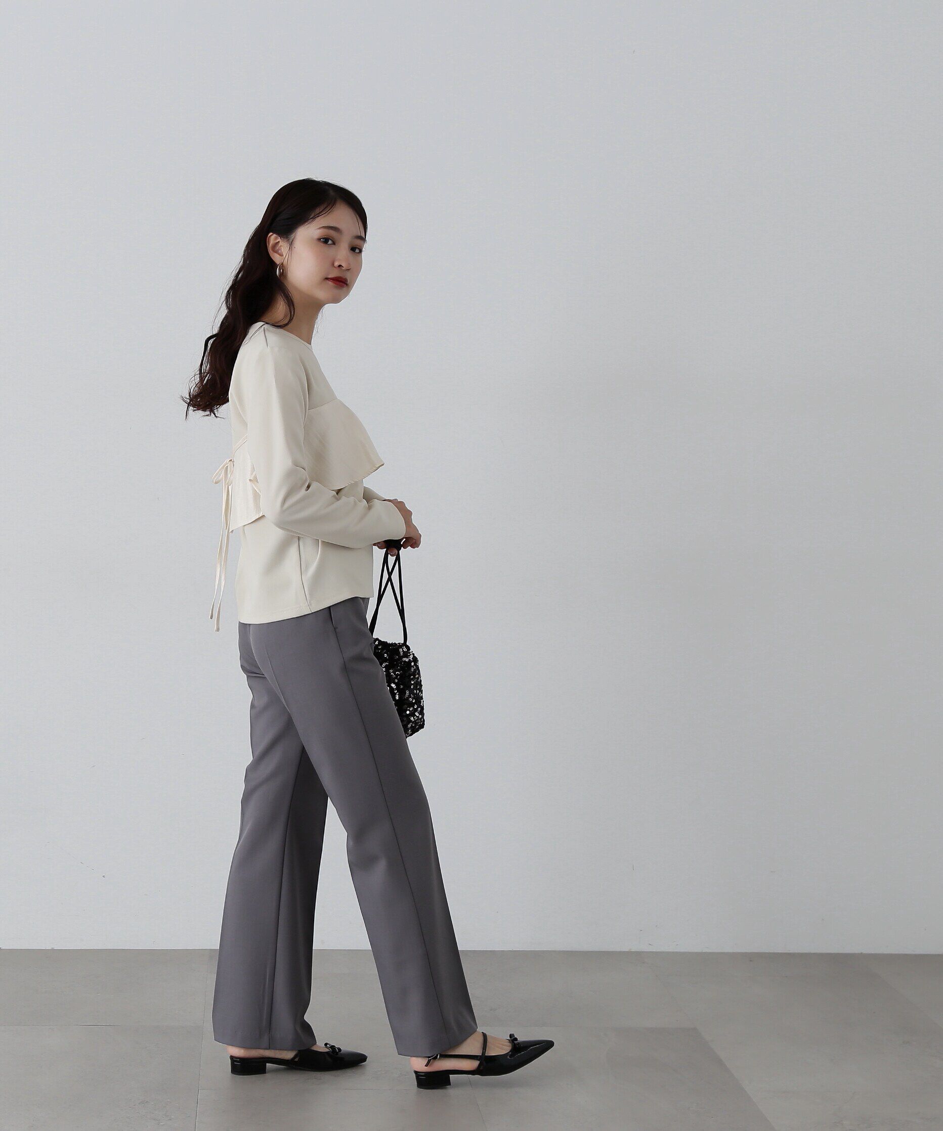  「異素材パネルドッキングカットソー」|Tシャツ・カットソー|