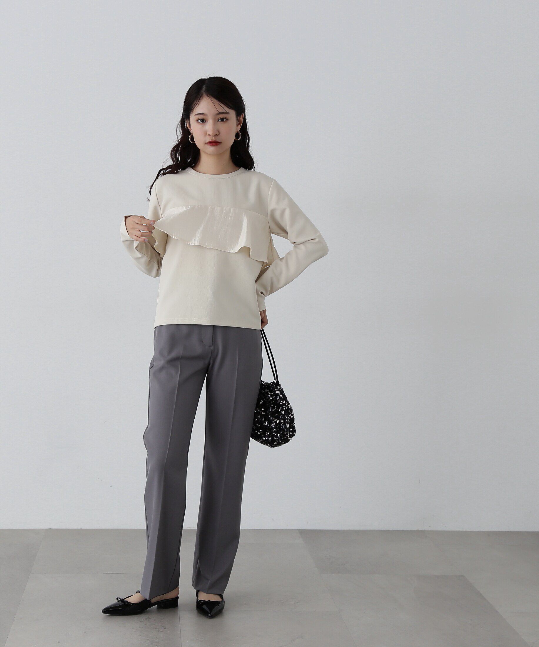  「異素材パネルドッキングカットソー」|Tシャツ・カットソー|