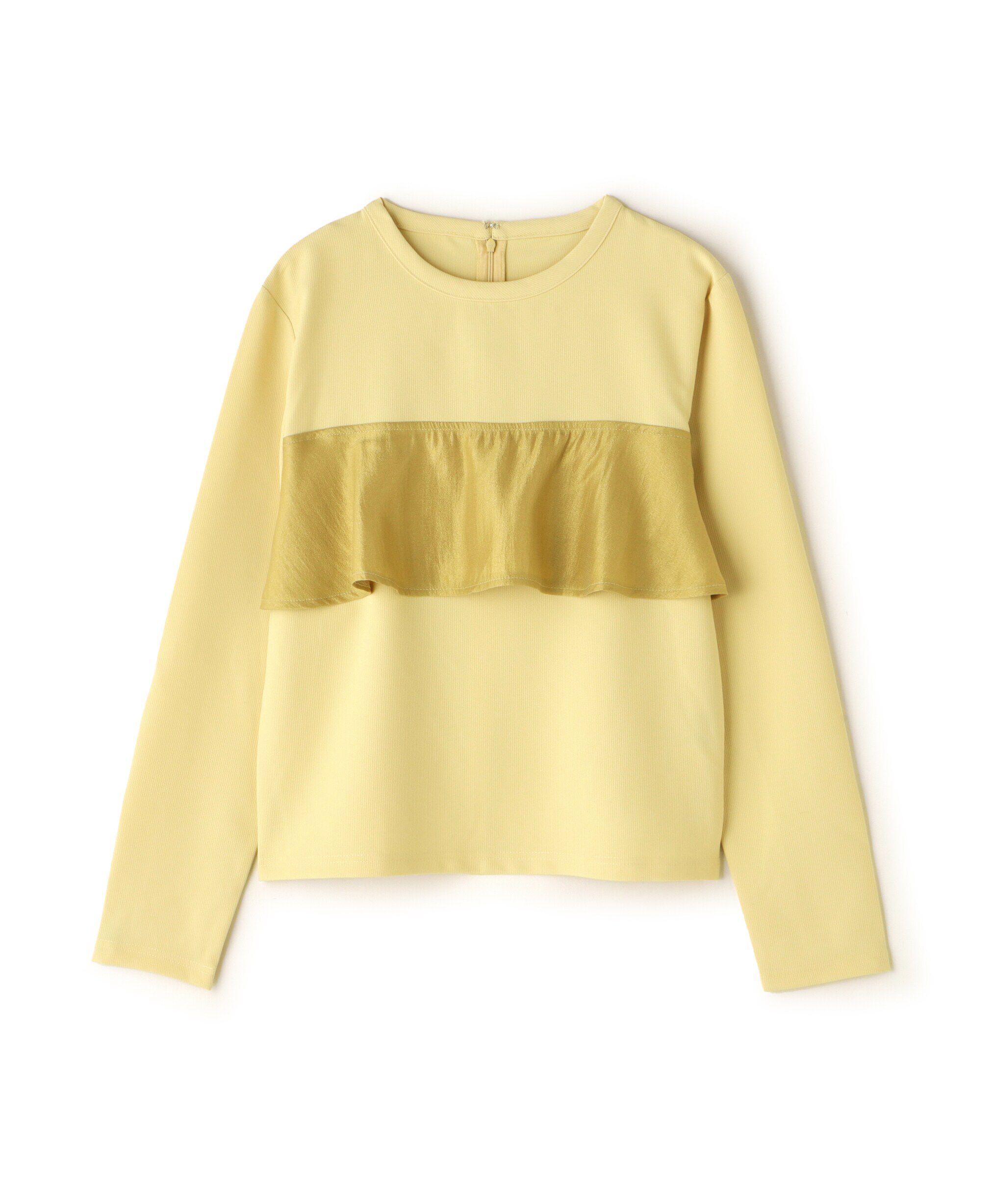  「異素材パネルドッキングカットソー」|Tシャツ・カットソー|