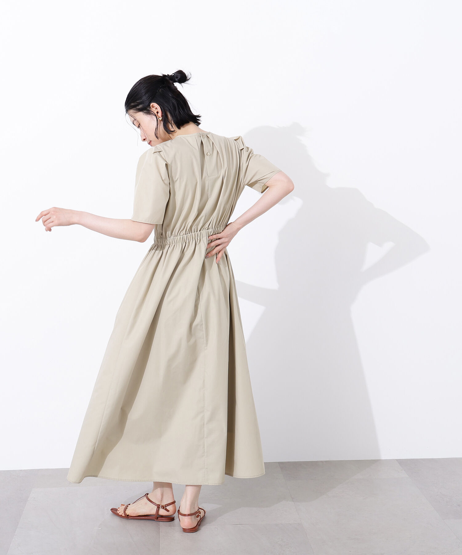  「ローンタックショルダーワンピース」|ワンピース|