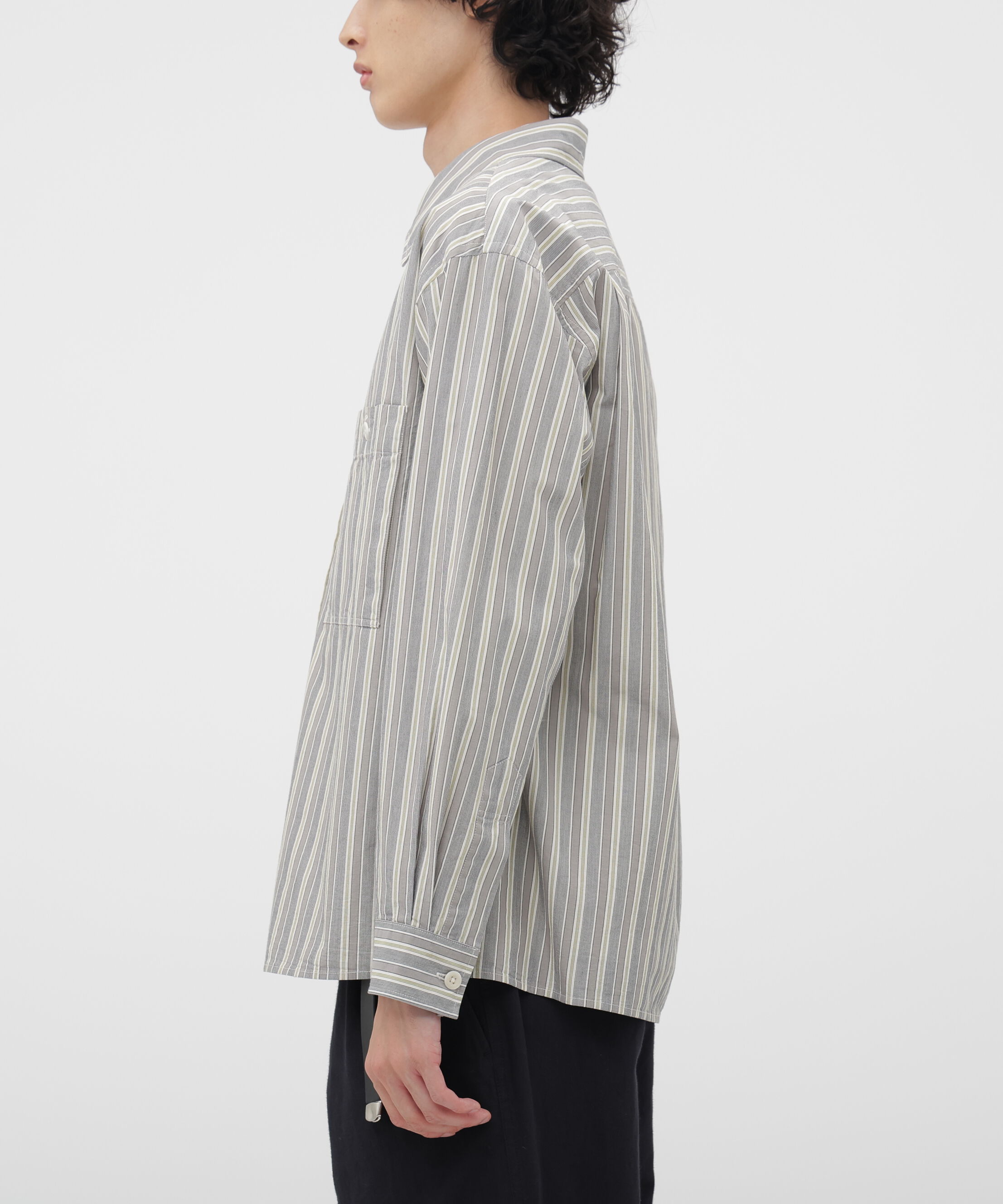 MHL.「PYJAMA STRIPE COTTON SHIRT」|シャツ・ブラウス|