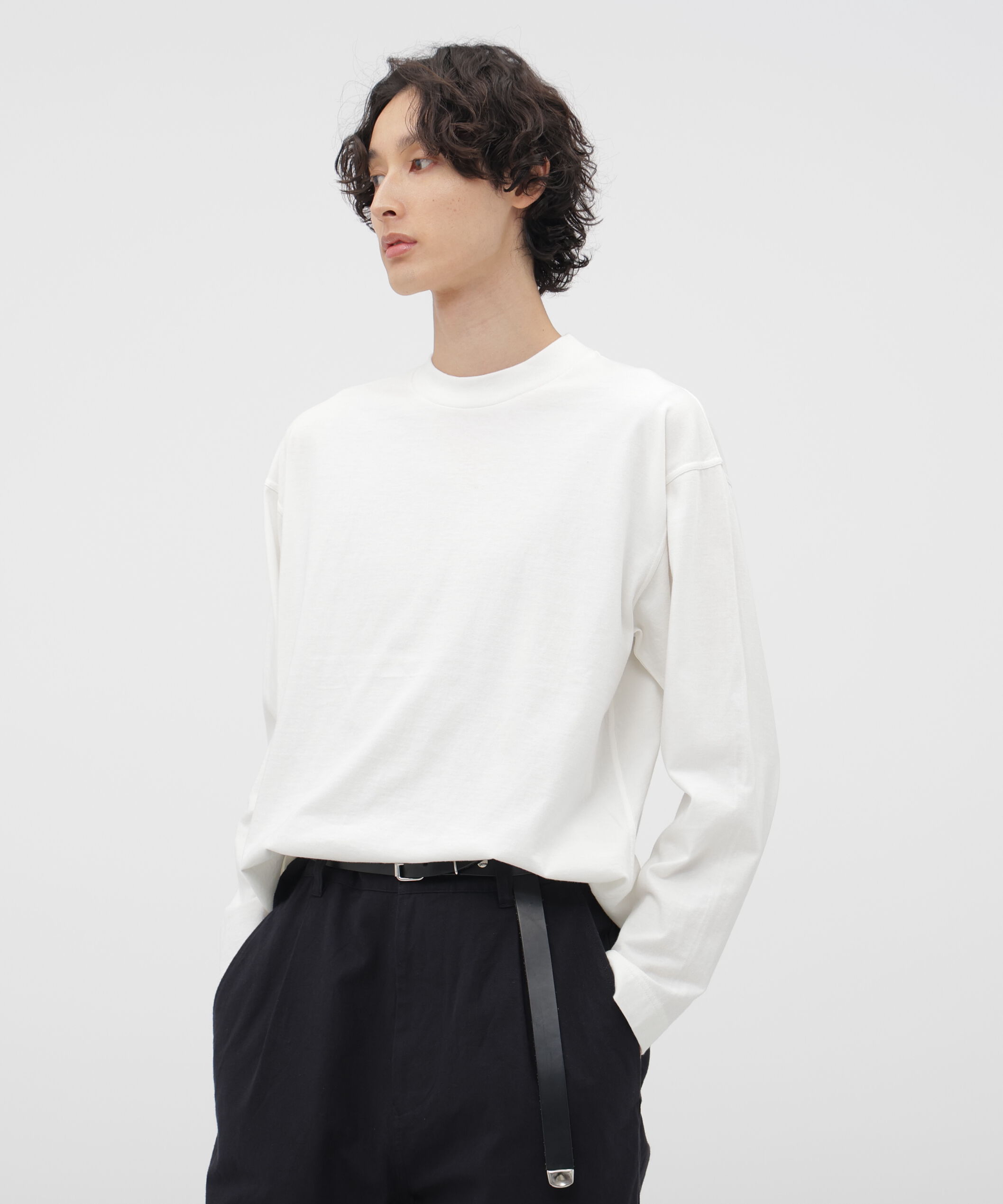 MHL.「SMOOTH COTTON JERSEY TOP」|Tシャツ・カットソー|WHITE