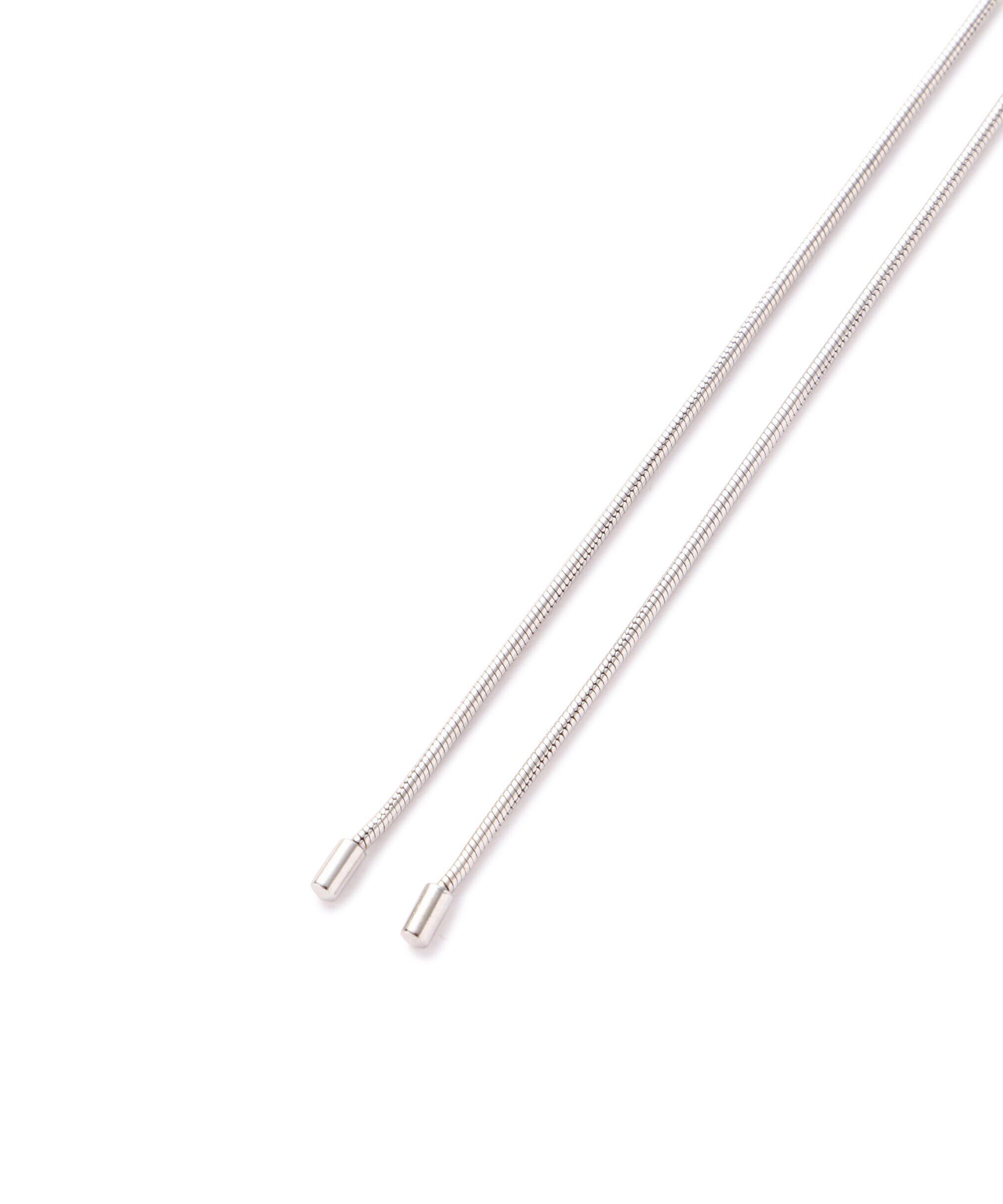  「メタルリボンループタイネックレス」|ネックレス|