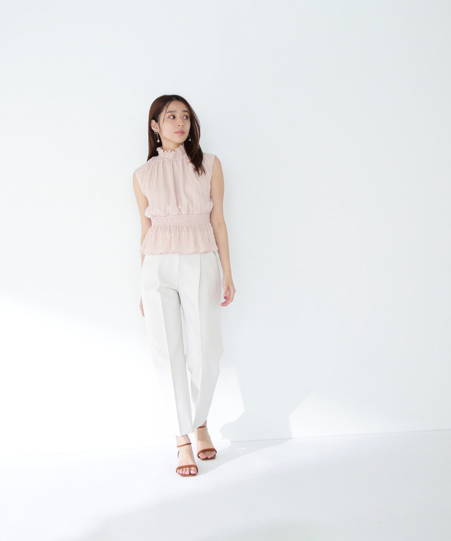  「メタルポイントテーパードパンツ」|その他|