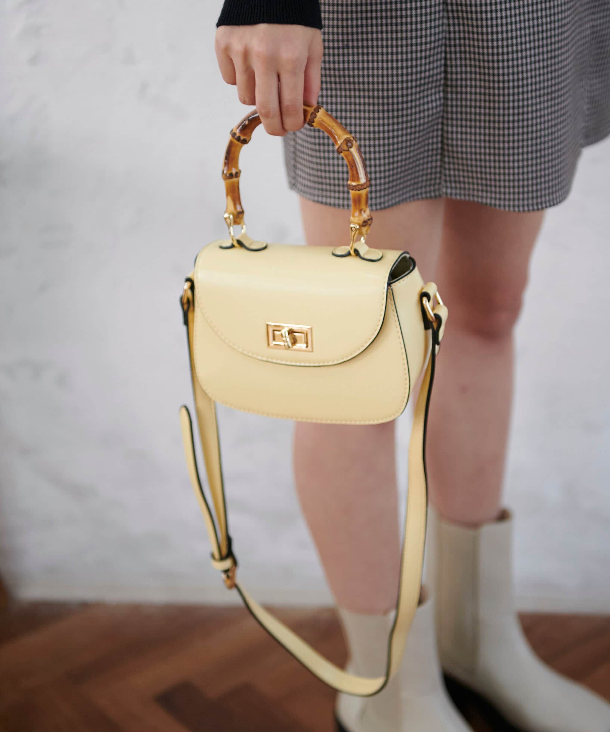  「バンブーミニバッグ」|その他|イエロー