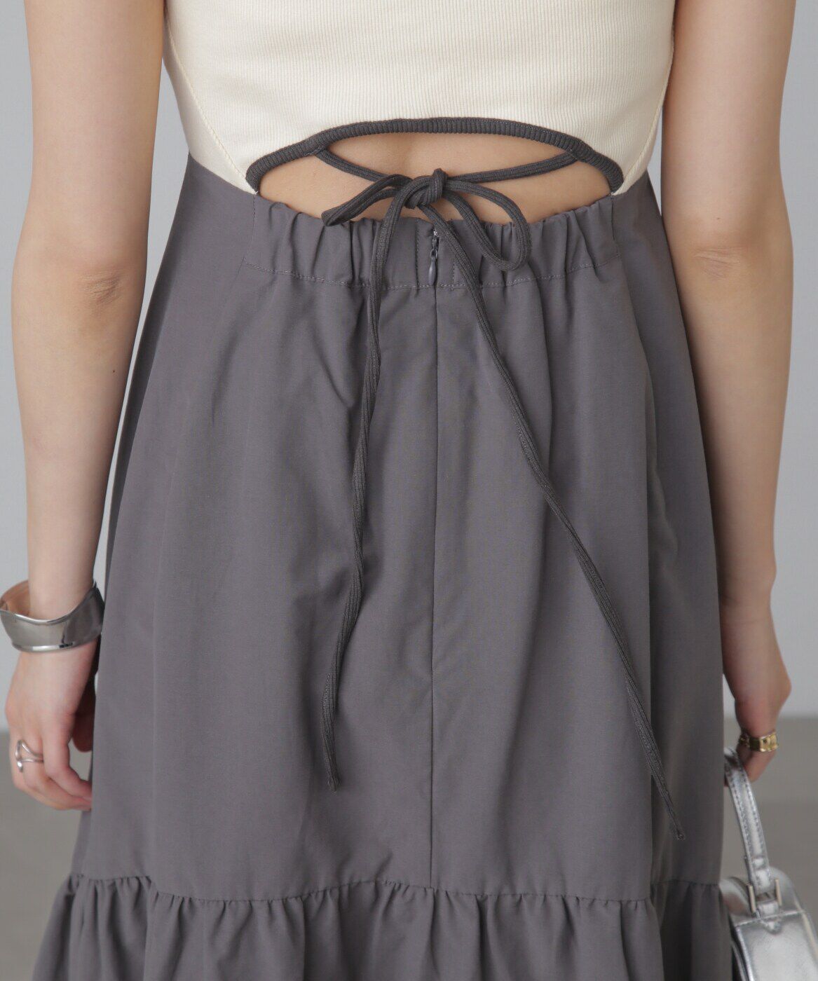  「ドッキングアウトカットフレアワンピース」|ワンピース|