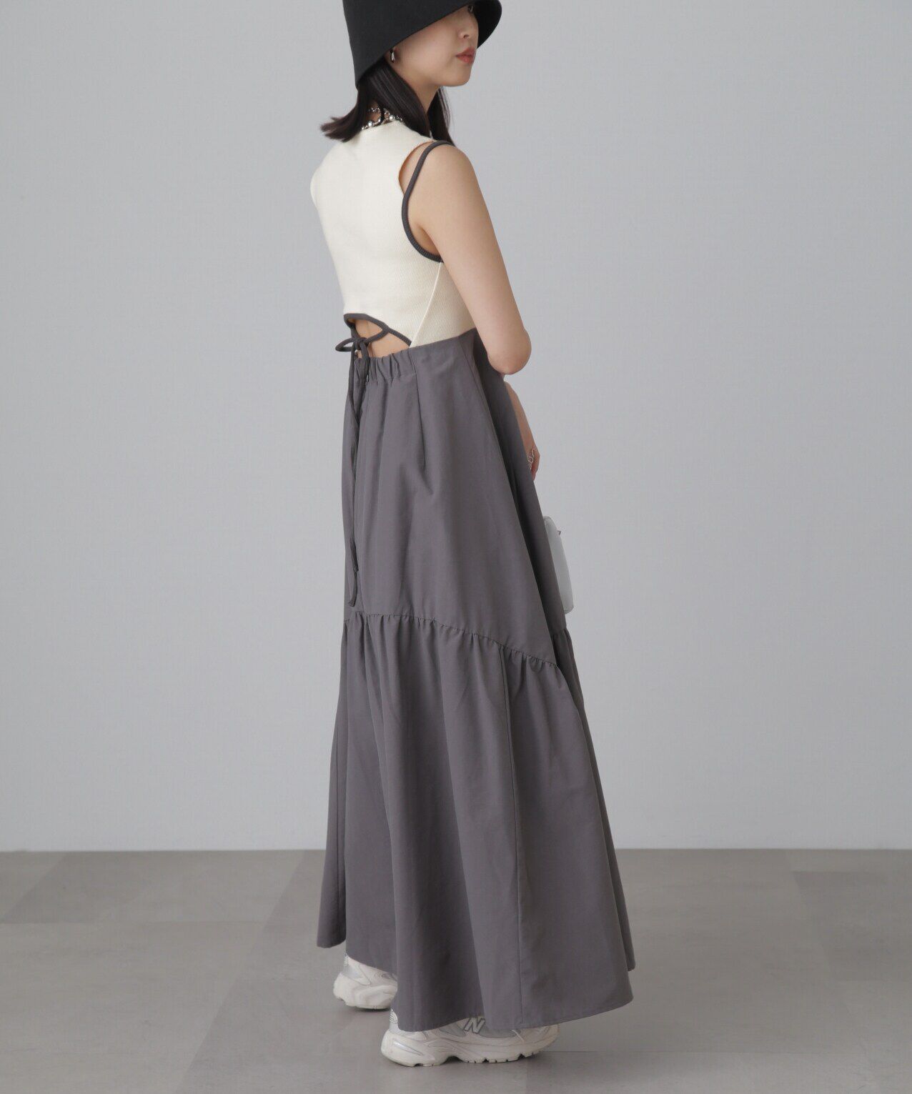  「ドッキングアウトカットフレアワンピース」|ワンピース|