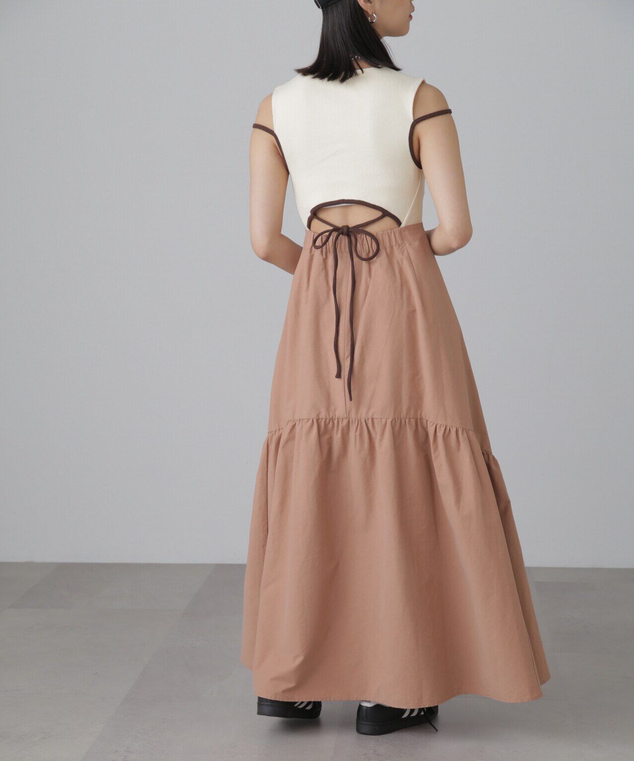  「ドッキングアウトカットフレアワンピース」|ワンピース|