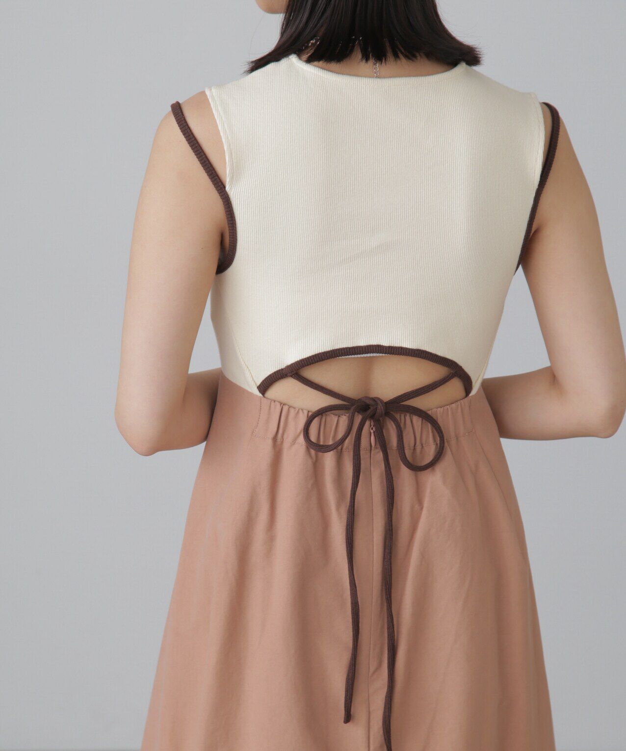  「ドッキングアウトカットフレアワンピース」|ワンピース|