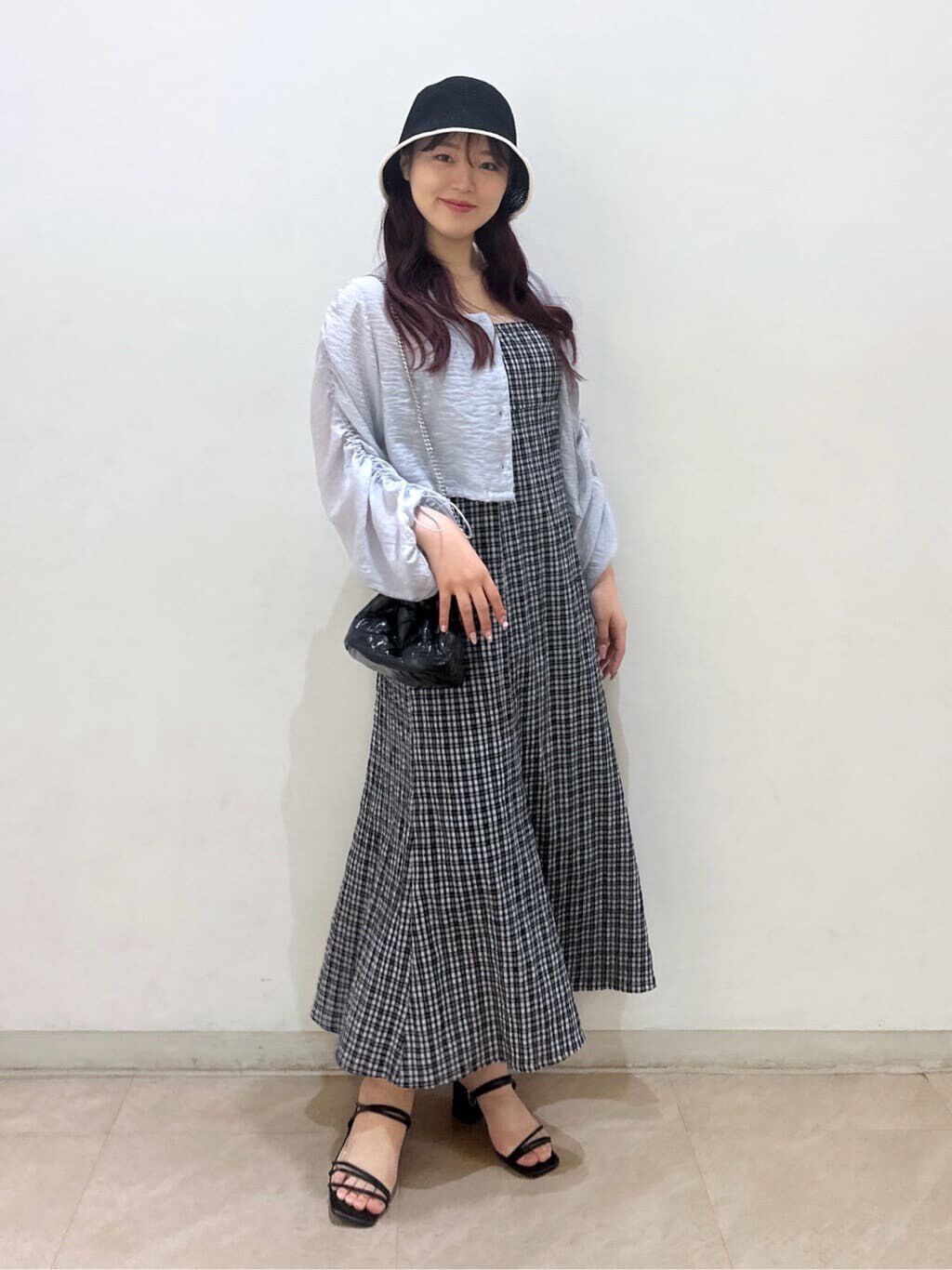  「［グレーカラーWEB限定］袖ドロストギャザーボレロ」|シャツ・ブラウス|