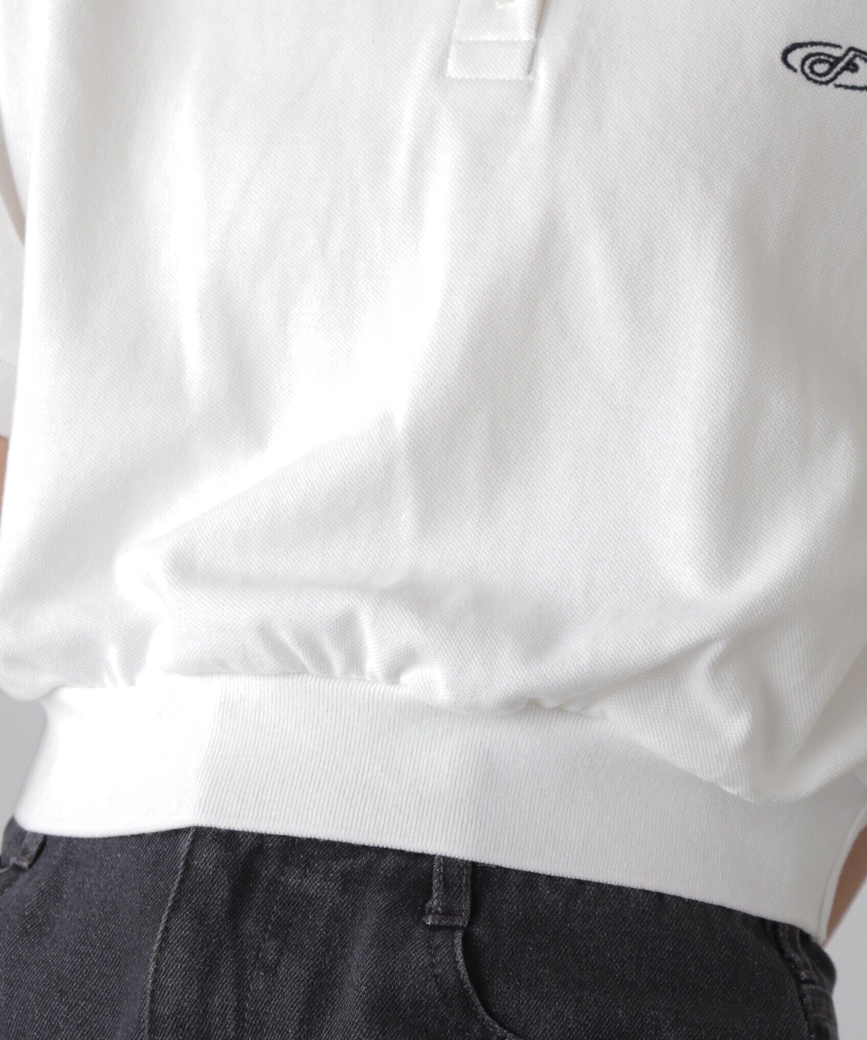  「パフスリーブショート丈ポロシャツ」|Tシャツ・カットソー|