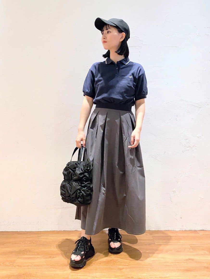  「パフスリーブショート丈ポロシャツ」|Tシャツ・カットソー|