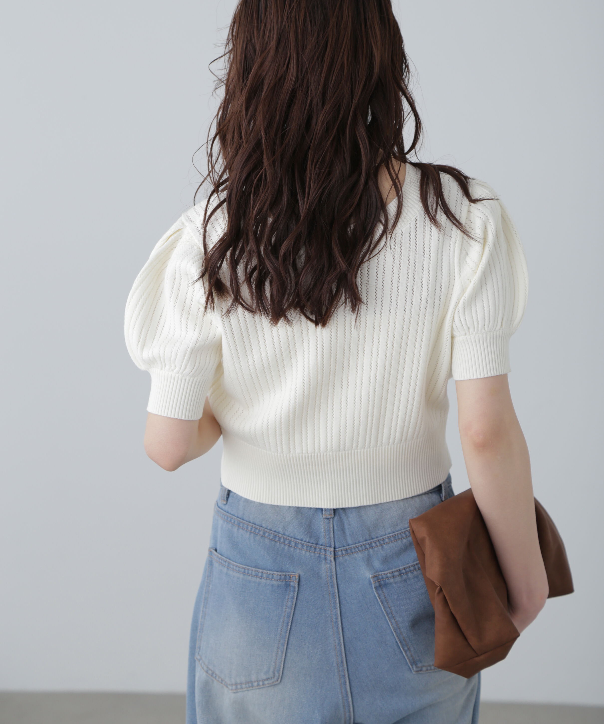  「透かし編み前後2wayカーディガン」|ニット・セーター|