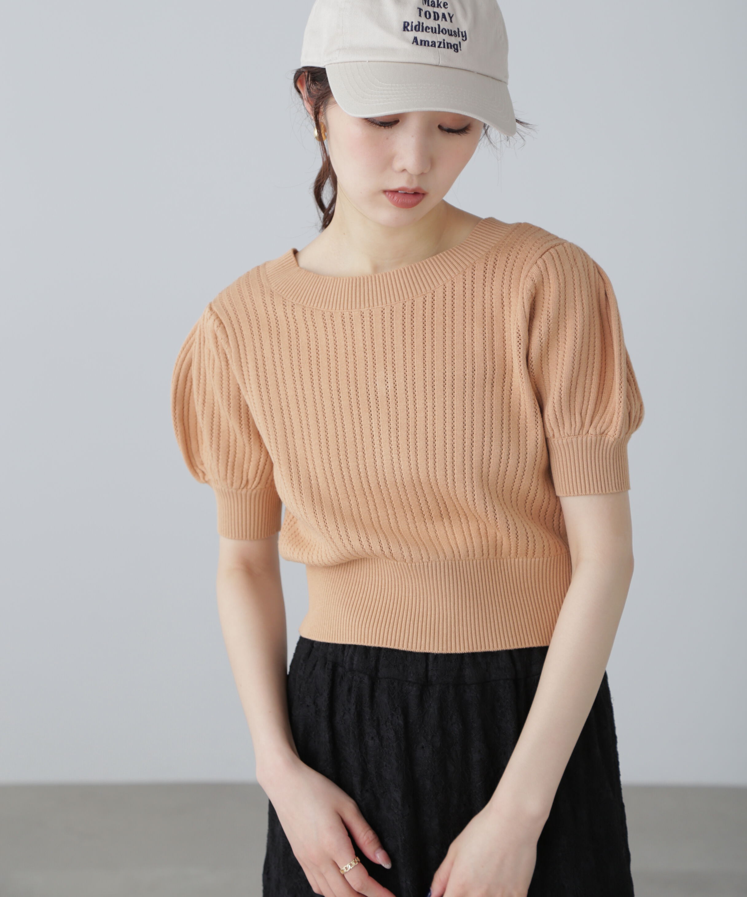  「透かし編み前後2wayカーディガン」|ニット・セーター|