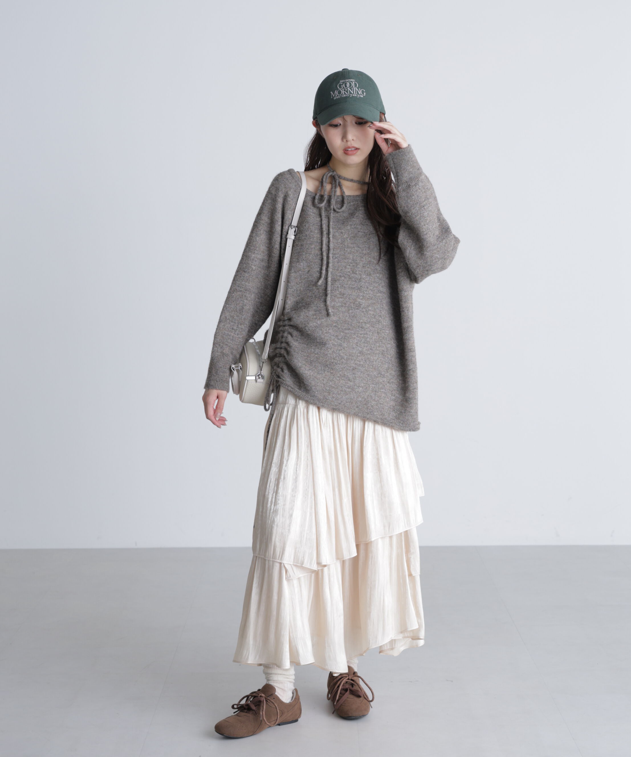  「シャイニーフリルティアードスカート」|スカート|