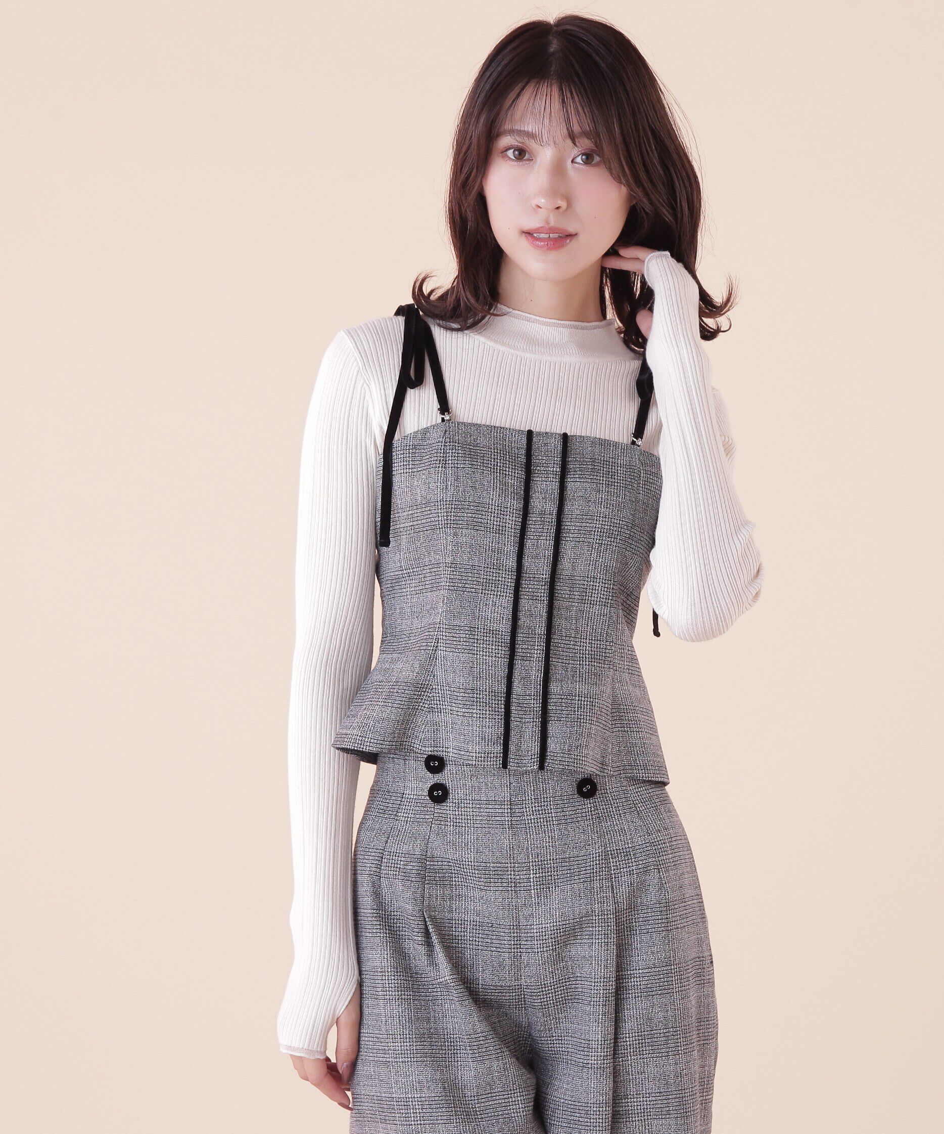  「細リボンパイピングビスチェ」|シャツ・ブラウス|