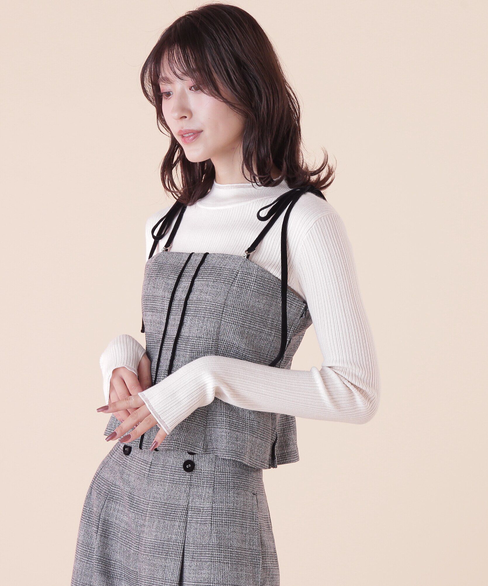  「細リボンパイピングビスチェ」|シャツ・ブラウス|