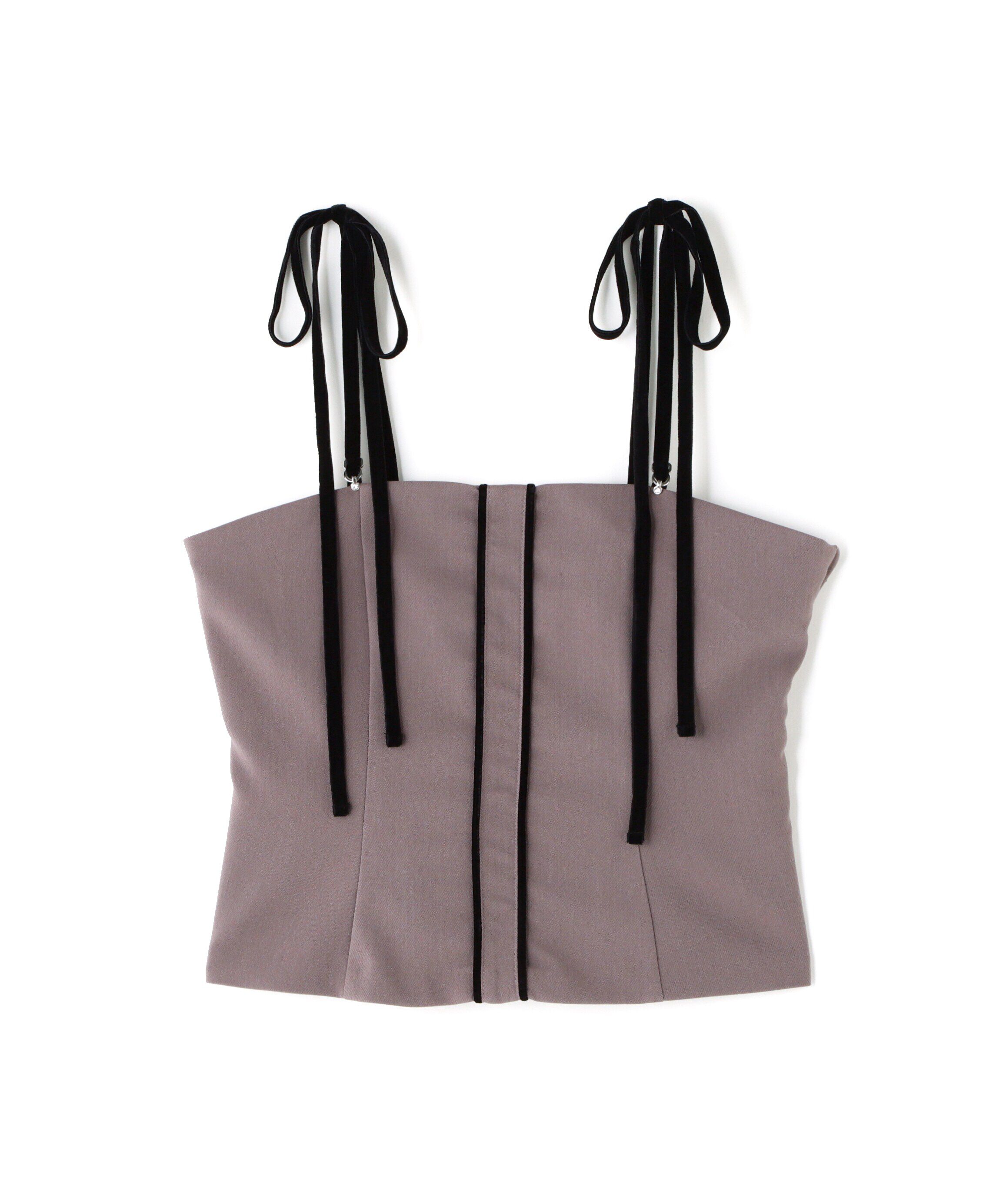  「細リボンパイピングビスチェ」|シャツ・ブラウス|