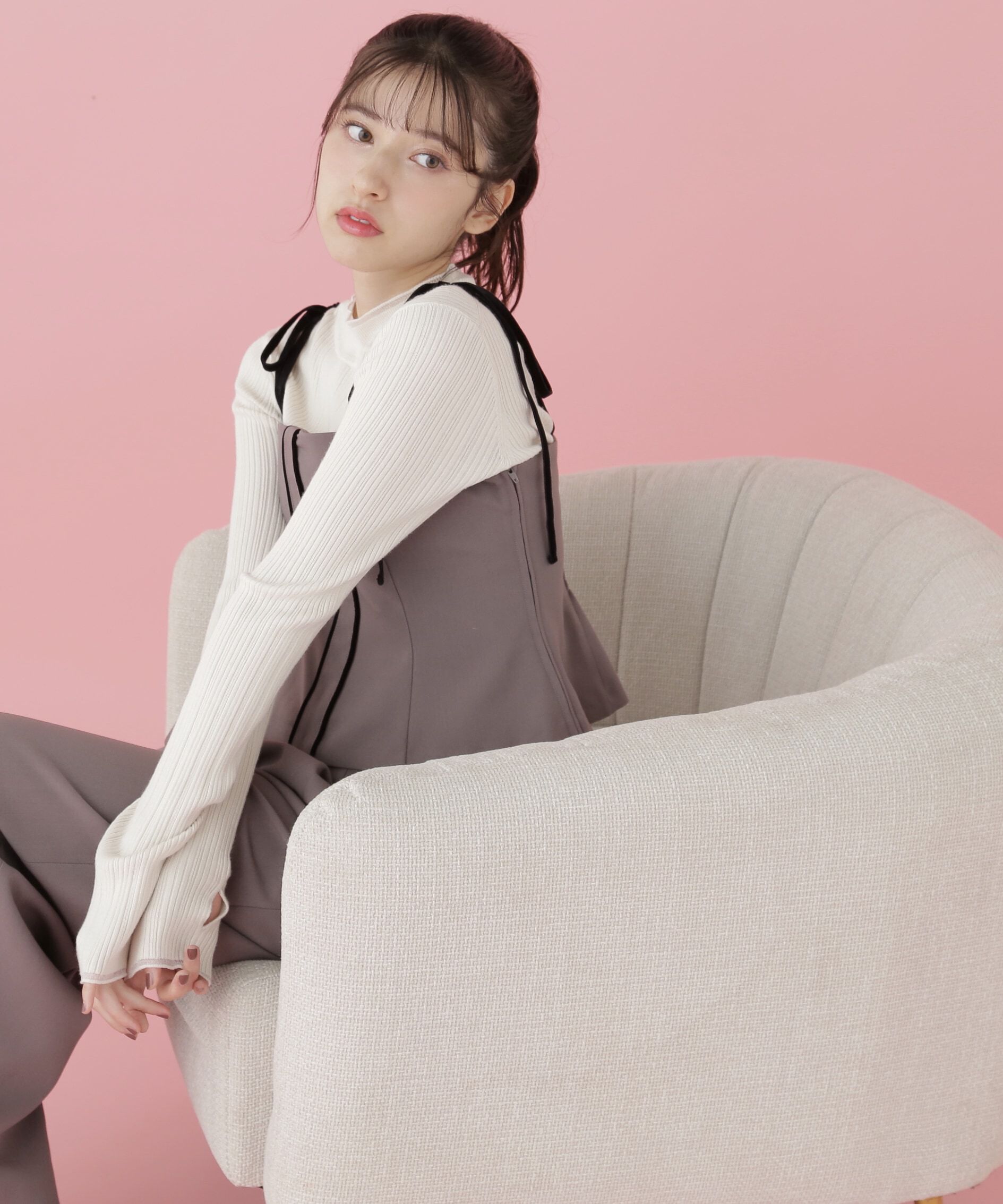  「細リボンパイピングビスチェ」|シャツ・ブラウス|