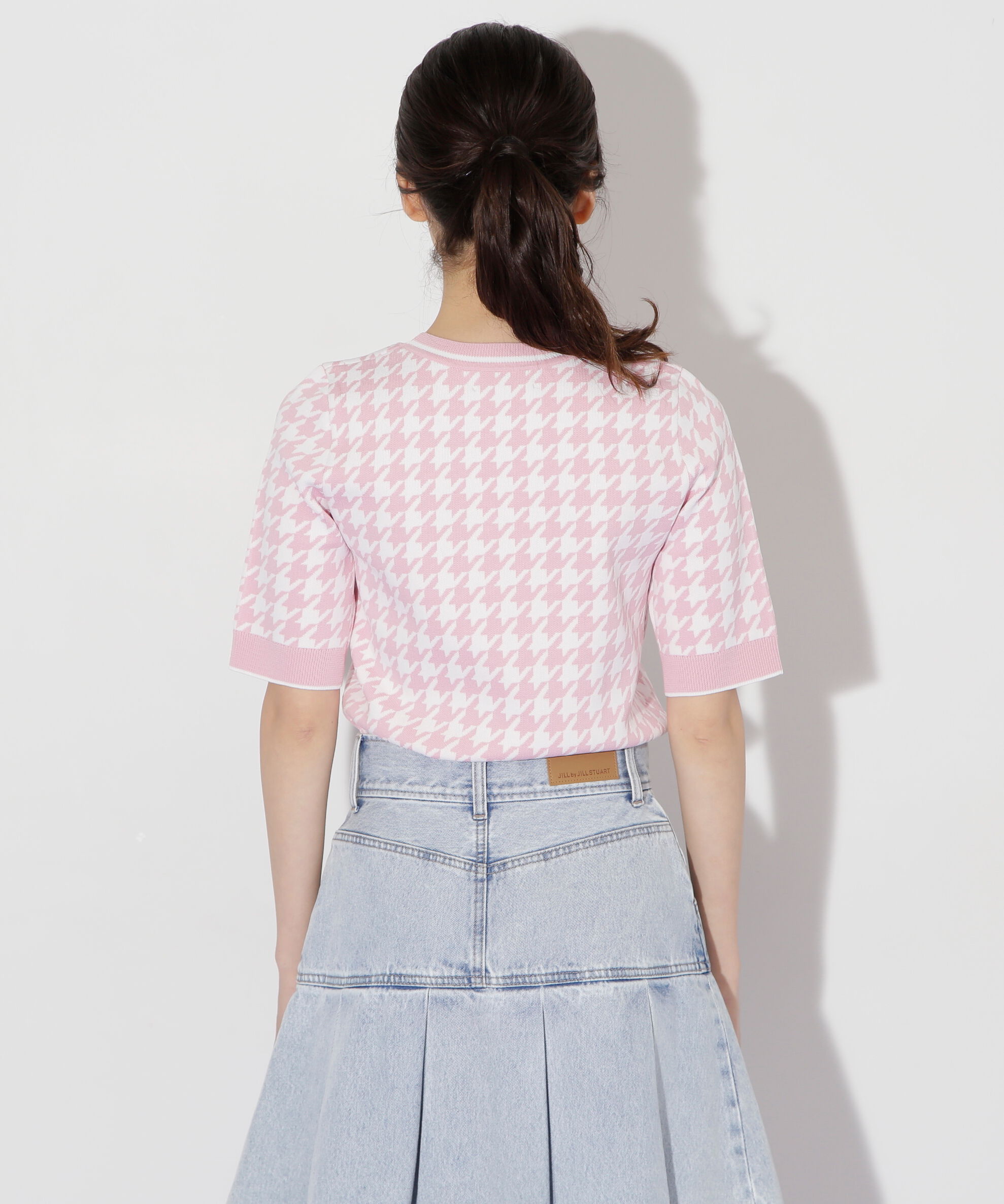  「半袖ジャガードニット」|ニット・セーター|