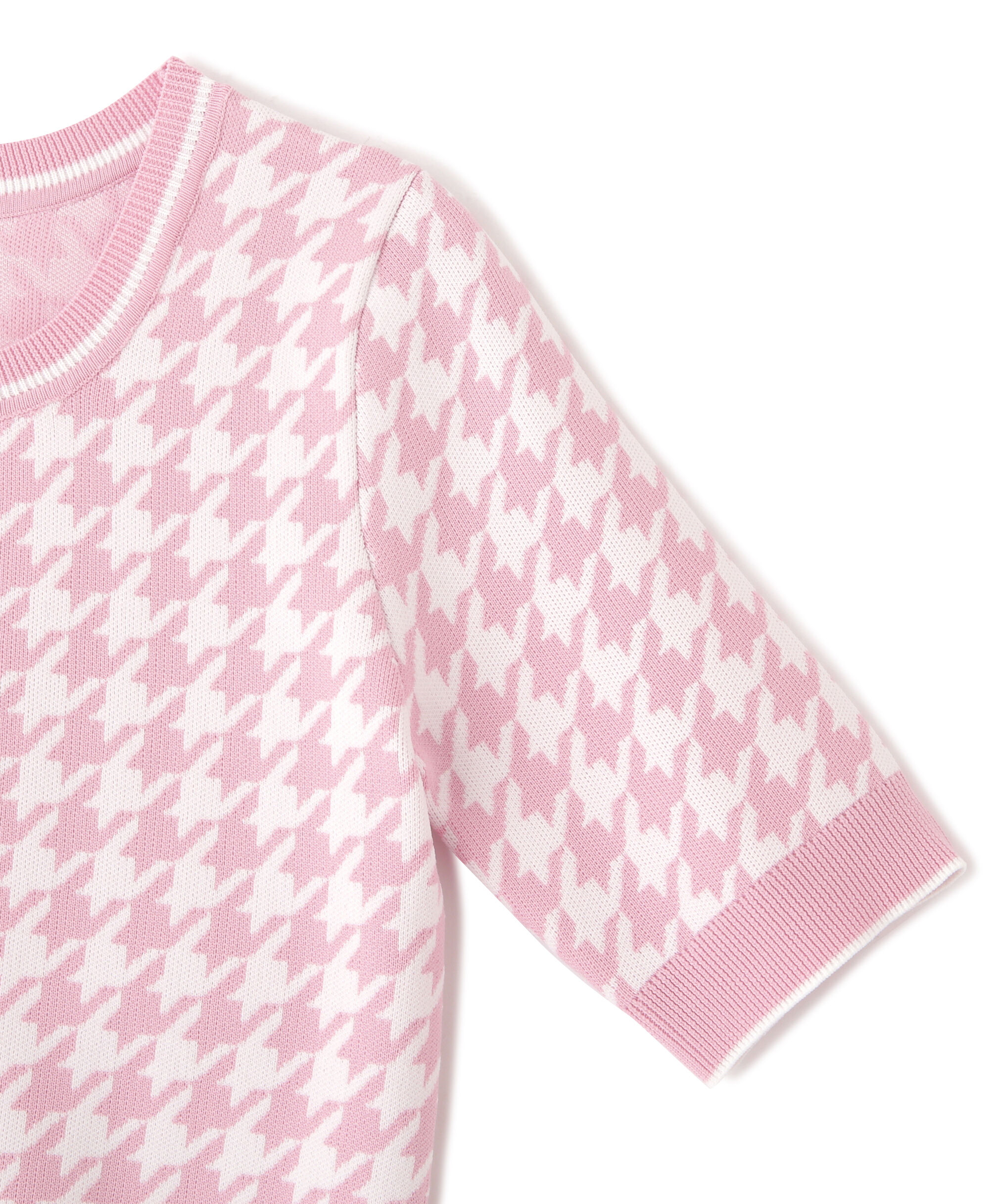  「半袖ジャガードニット」|ニット・セーター|