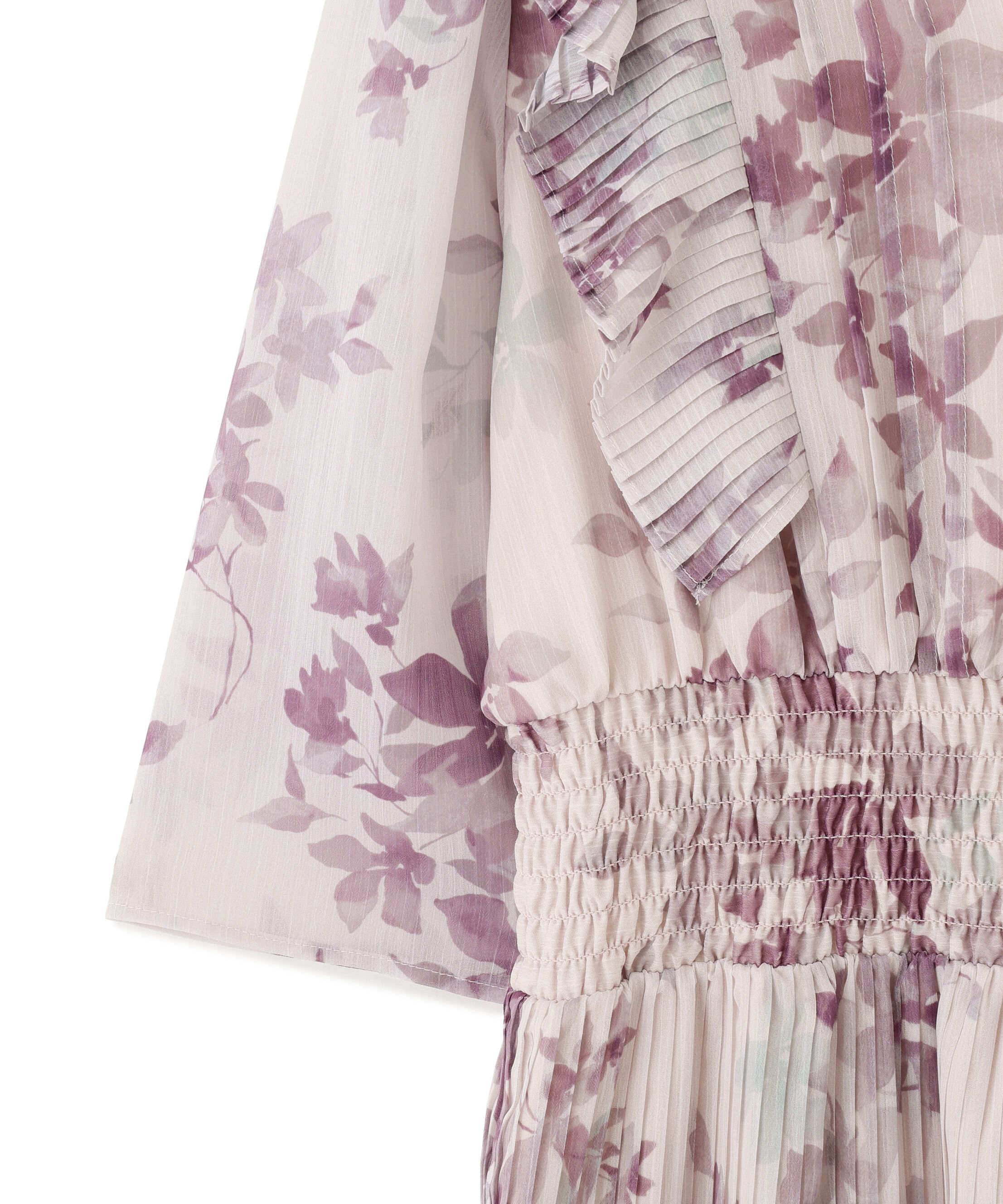  「ぼかしフラワープリントワンピース」|ワンピース|