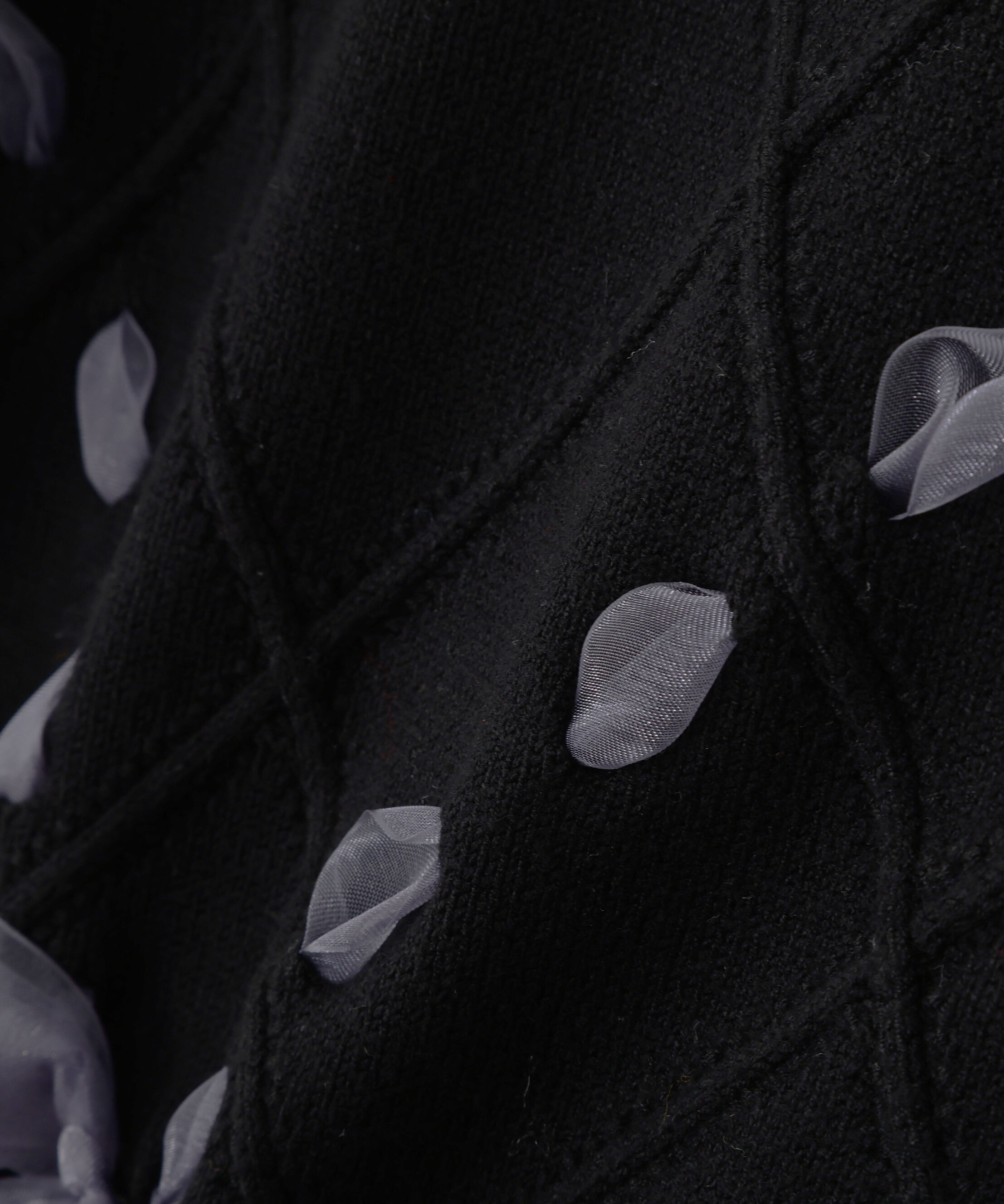  「ダイヤ柄リボンニット」|ニット・セーター|