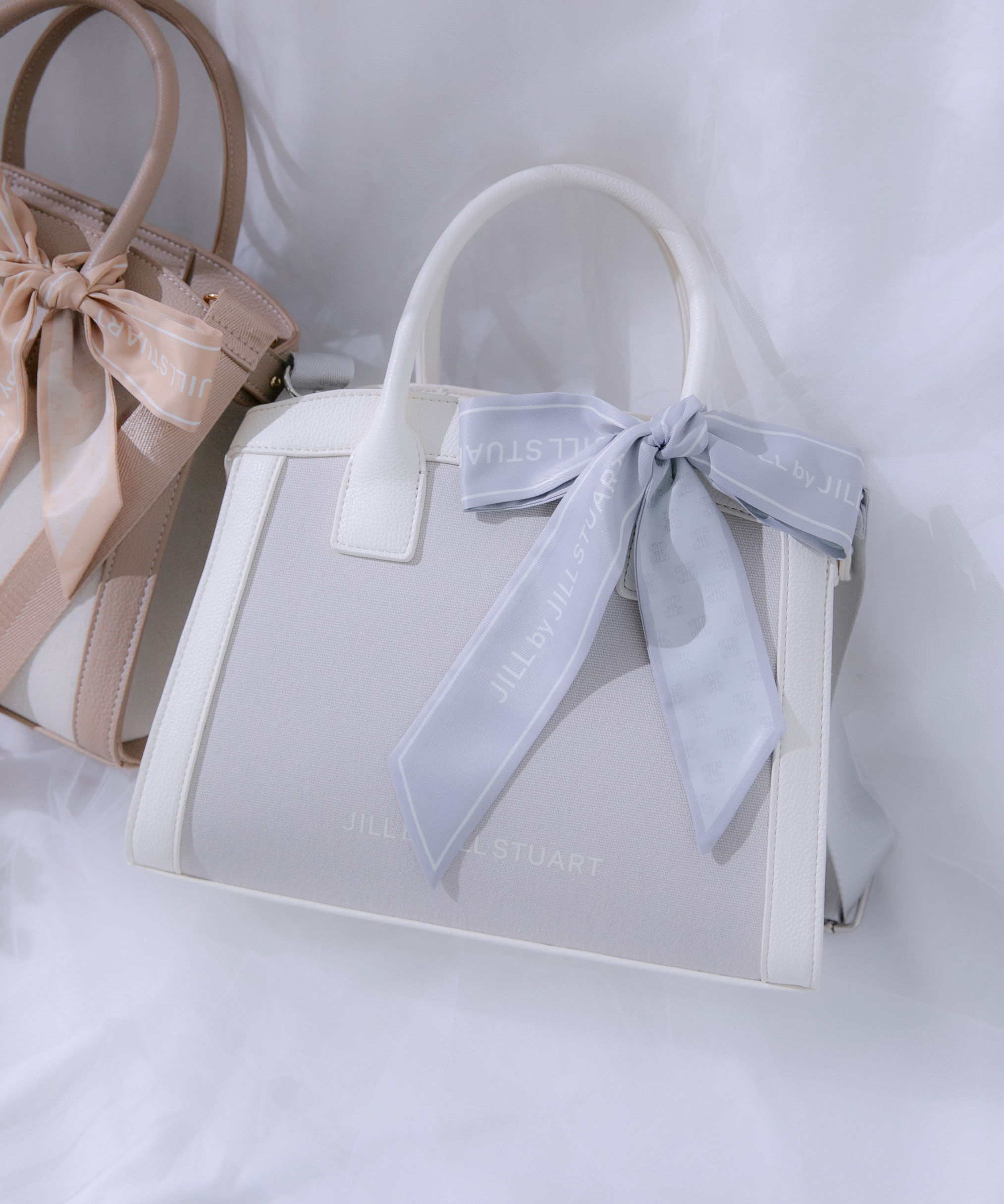  「バイカラーコンビトート小」|その他|グレー