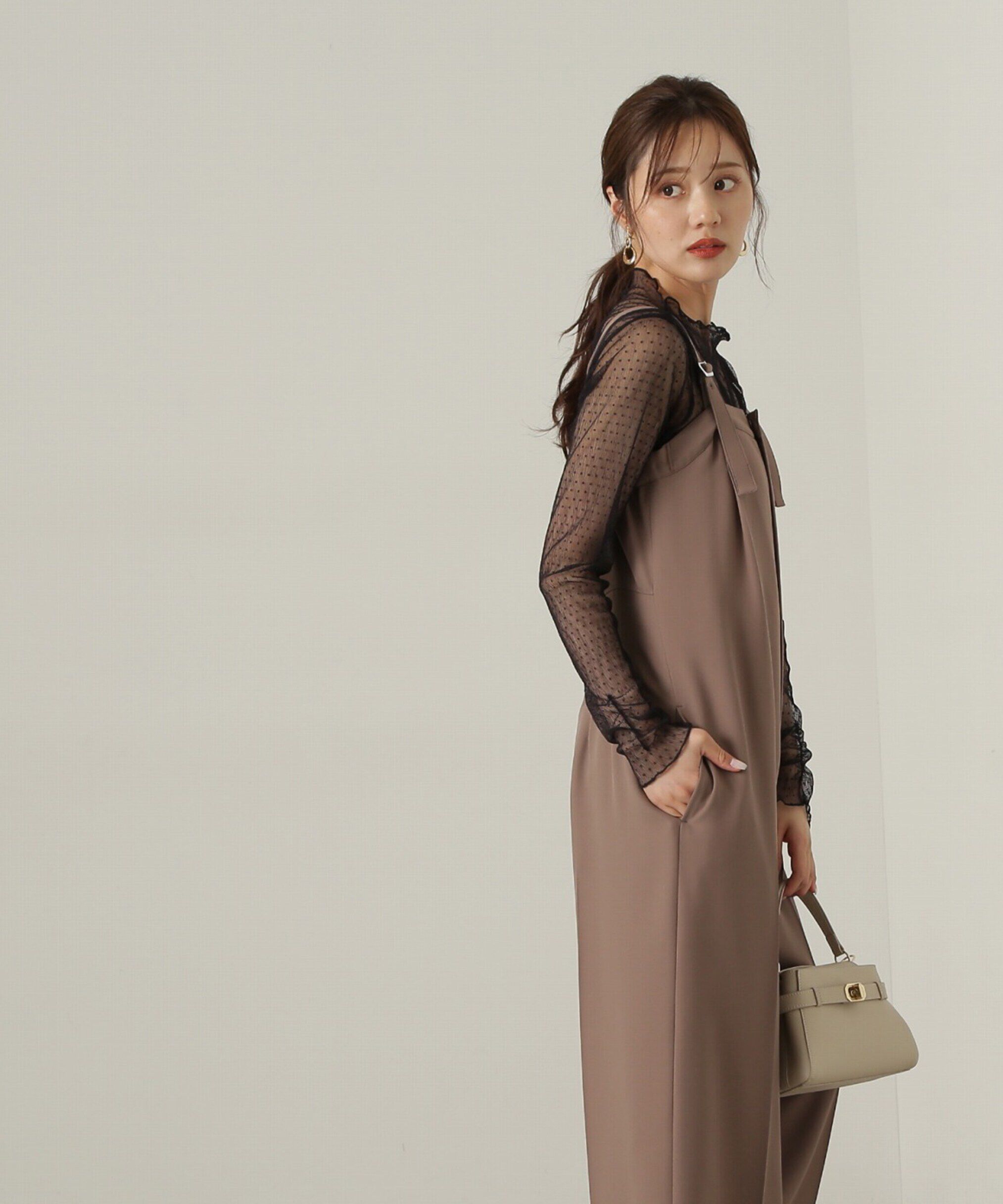 PROPORTION BODY DRESSING「チュールドットトップス24AW」|Tシャツ・カットソー|