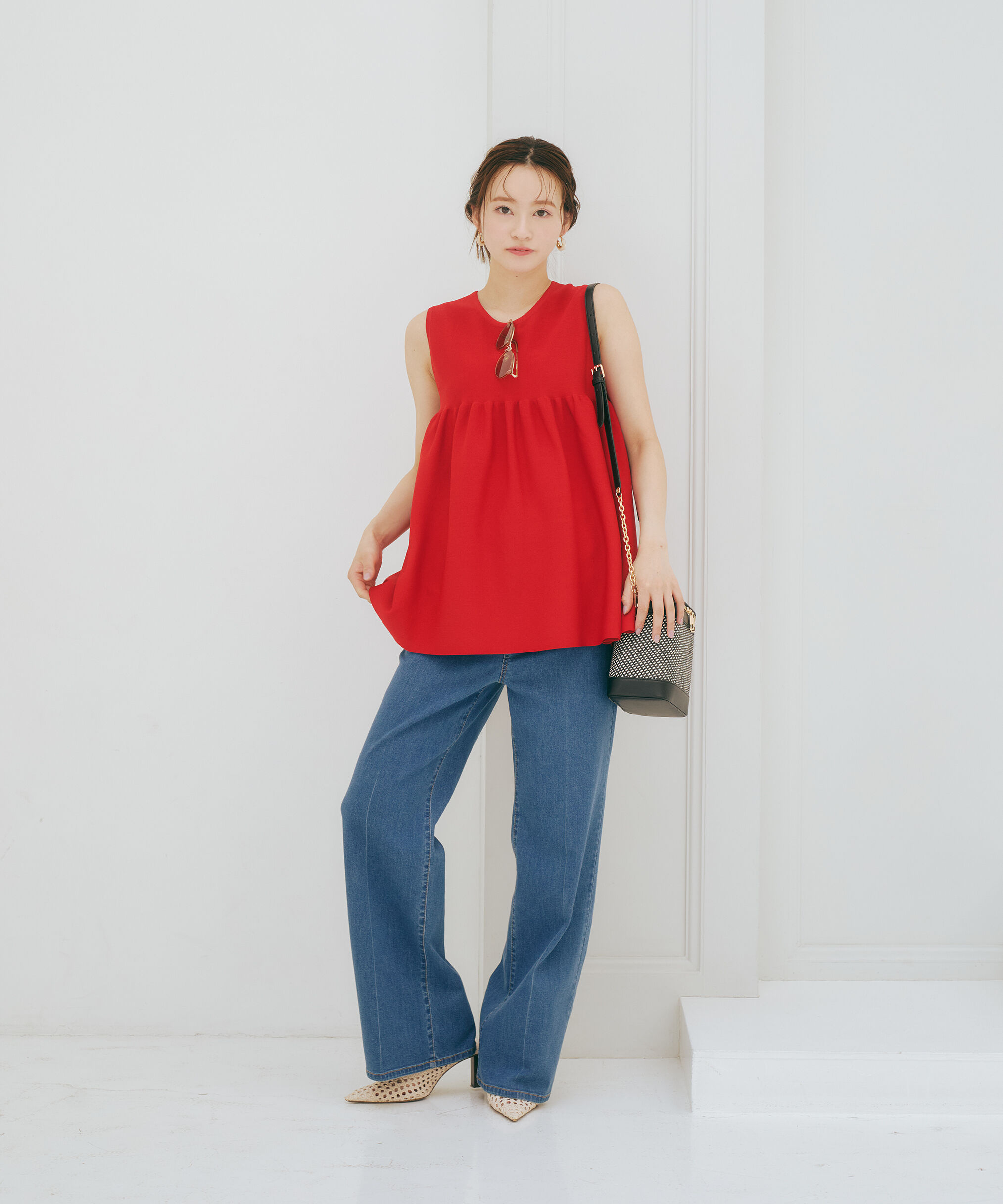 PROPORTION BODY DRESSING「バックリボンペプラムニット」|ニット・セーター|