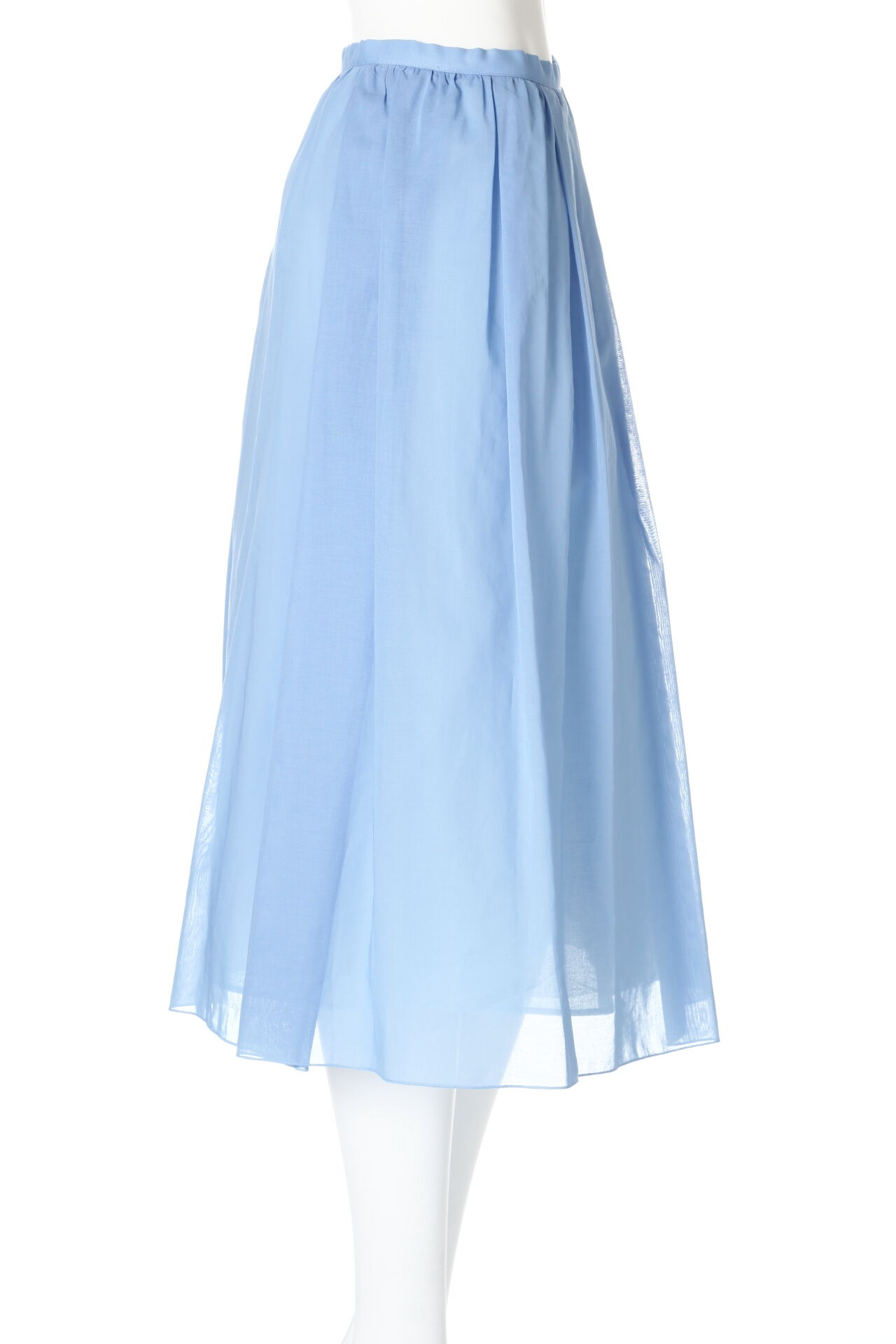  「オーガンジーギャザーフレアスカート」|スカート|