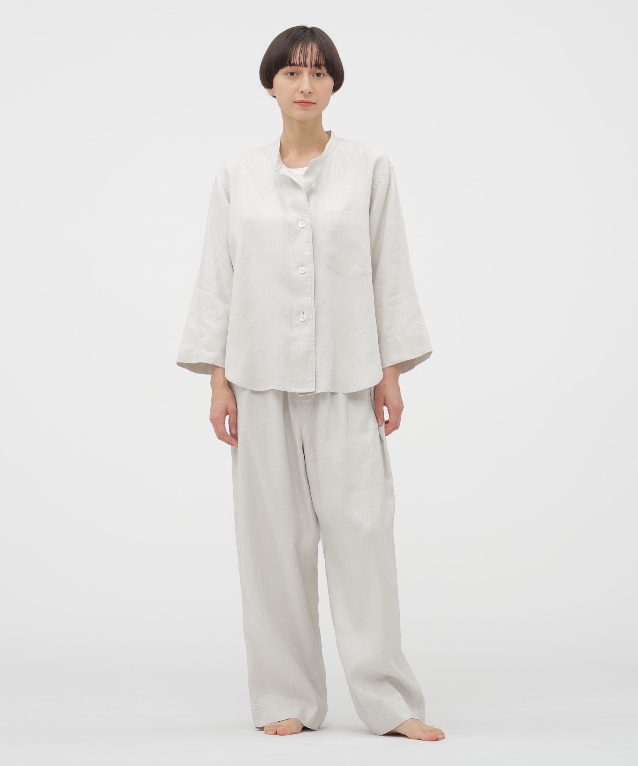 MARGARET HOWELL HOUSEHOLDGOODS「BRUSHED LINEN TWILL SHIRT」|シャツ・ブラウス|