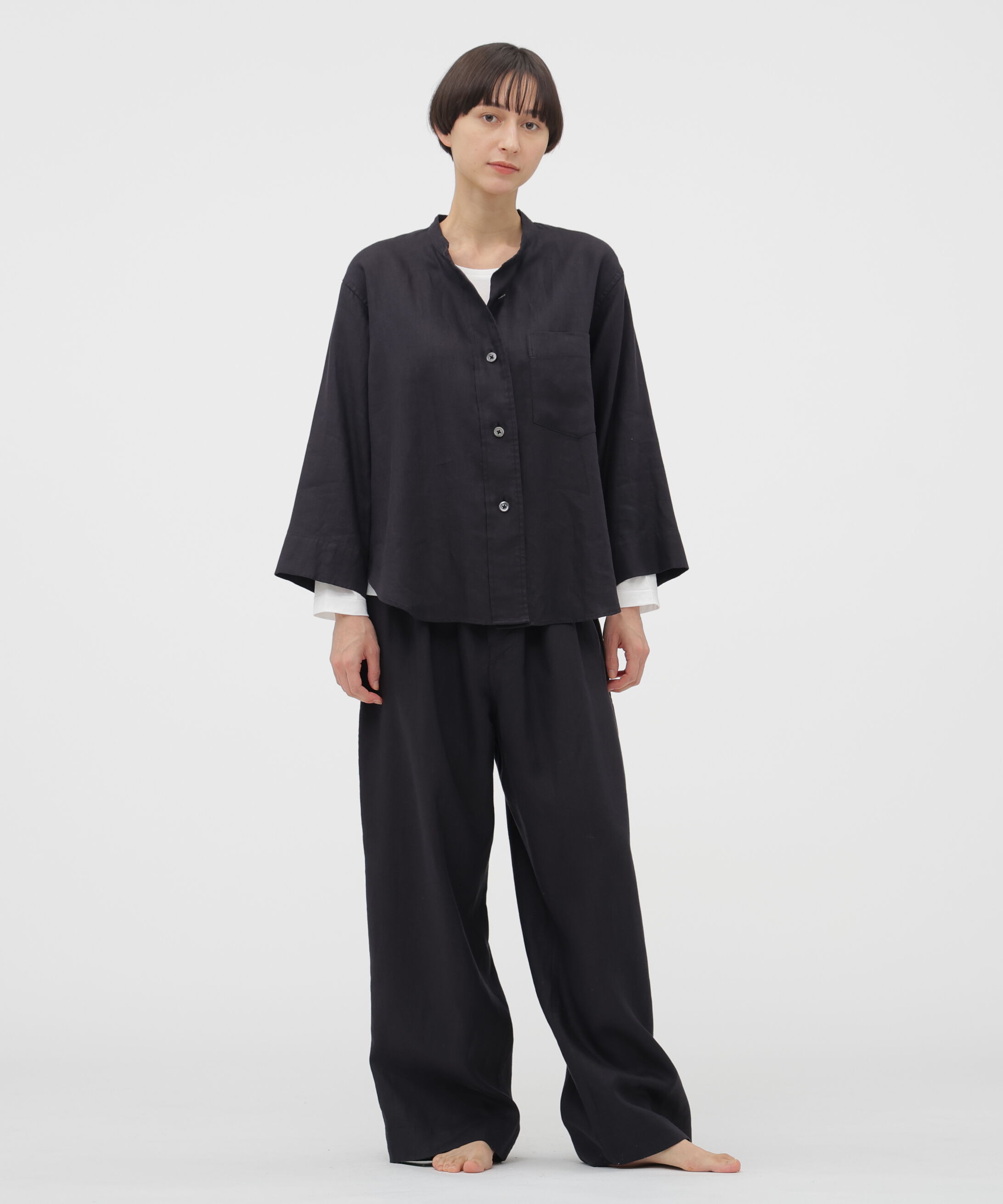 MARGARET HOWELL HOUSEHOLDGOODS「BRUSHED LINEN TWILL SHIRT」|シャツ・ブラウス|