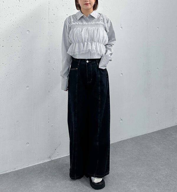 archives「チュールビスチェ&times;ショートシャツＳＥＴ」|カーディガン|