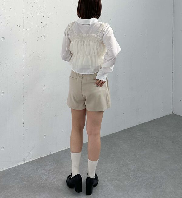 archives「チュールビスチェ&times;ショートシャツＳＥＴ」|カーディガン|