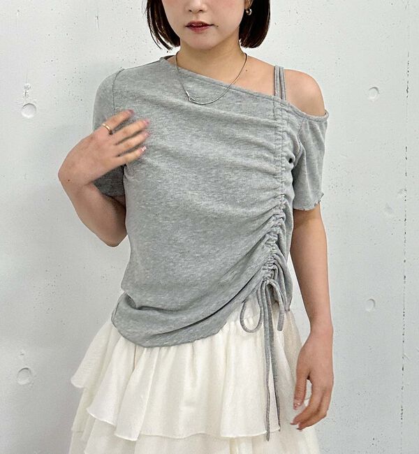 archives「ドロストワンショルカット」|Tシャツ・カットソー|GRAY