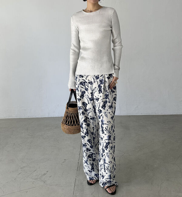 Doux archives「メタリックリブニット」|ニット・セーター|