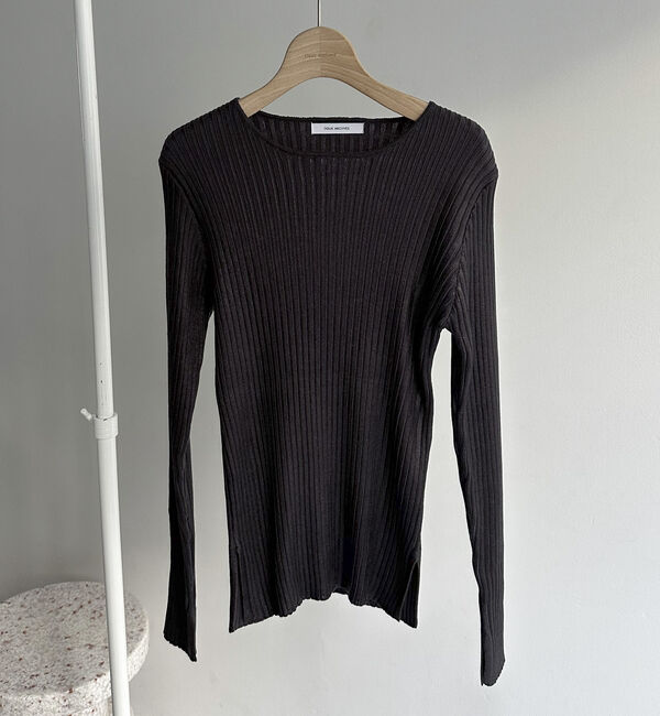 Doux archives「メタリックリブニット」|ニット・セーター|