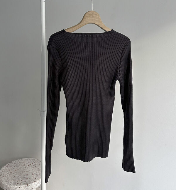 Doux archives「メタリックリブニット」|ニット・セーター|