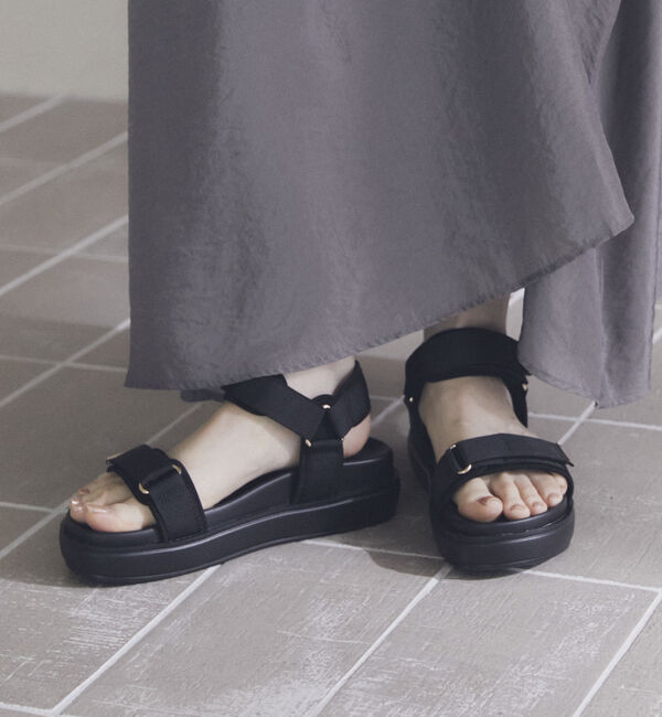 Doux archives「ベルトサンダル」|その他|BLACK