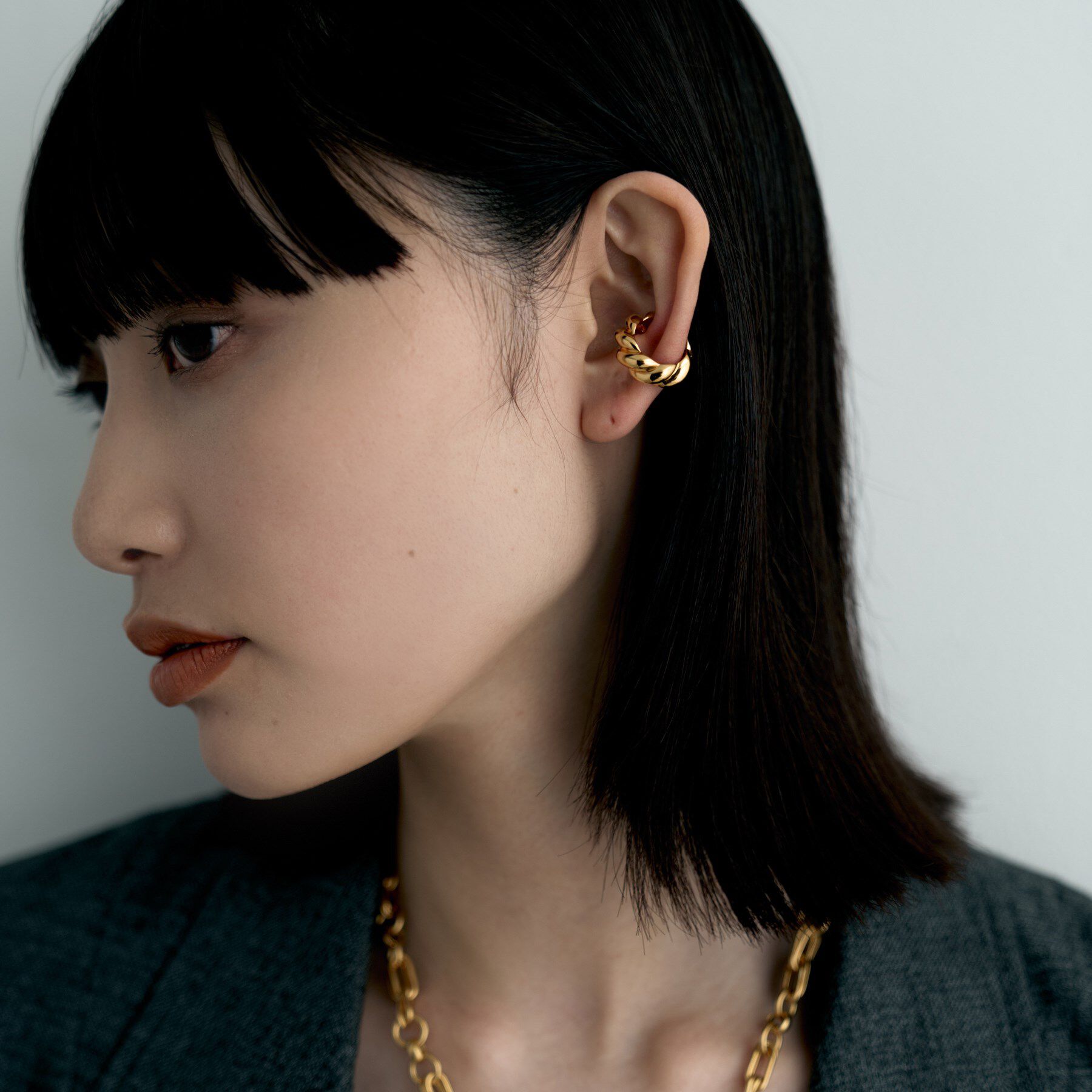 COCOSHNIK ONKITSCH「シルバー サンマルコイヤカフ GP」|イヤリング|