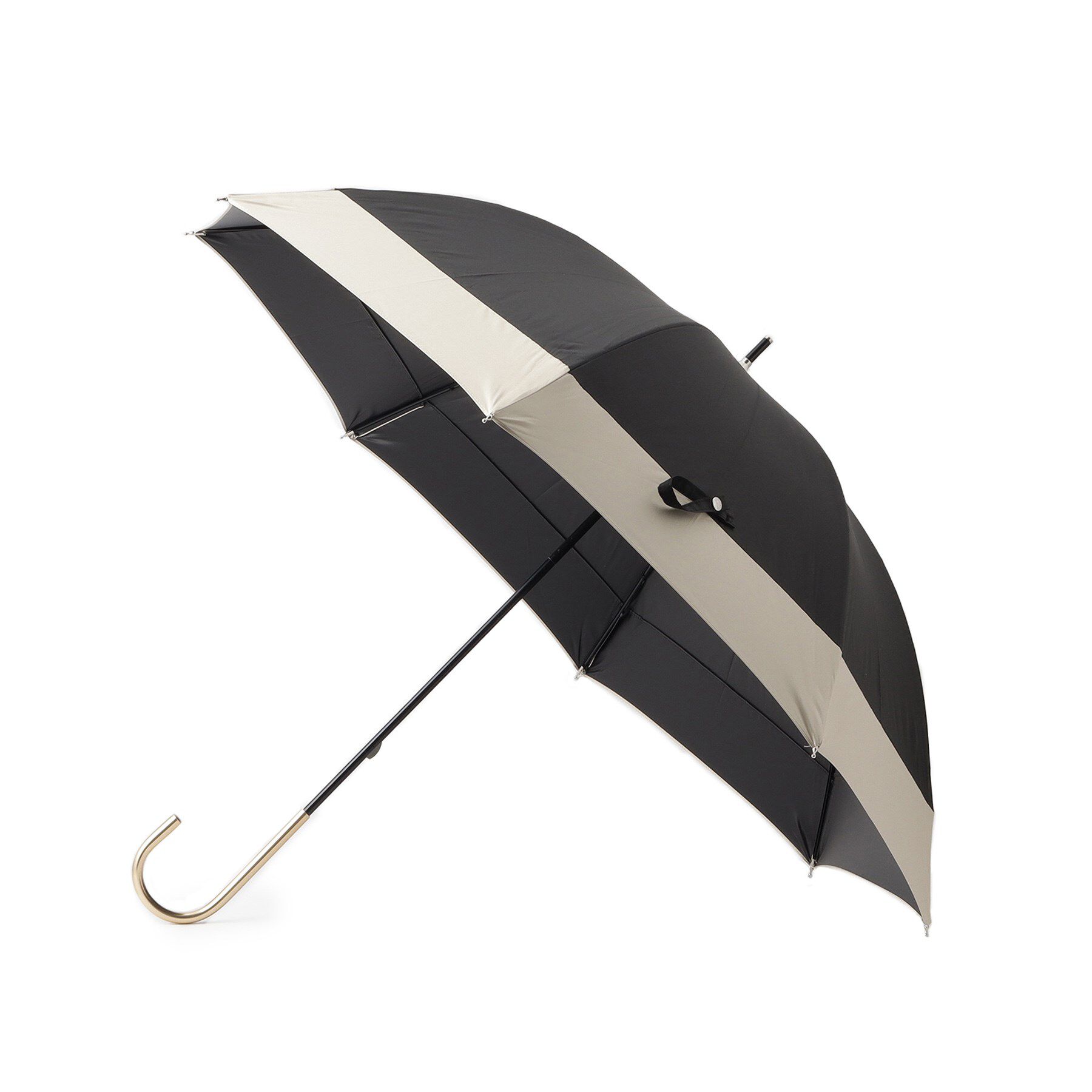 SHOO･LA･RUE「【長傘/晴雨兼用】【because】バイカラーロング長傘」|傘|ブラック(519)