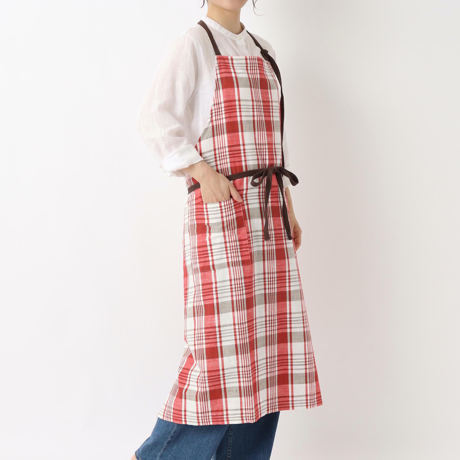 212 KITCHEN STORE「スラブチェック エプロン RD」|食器・キッチングッズ|その他