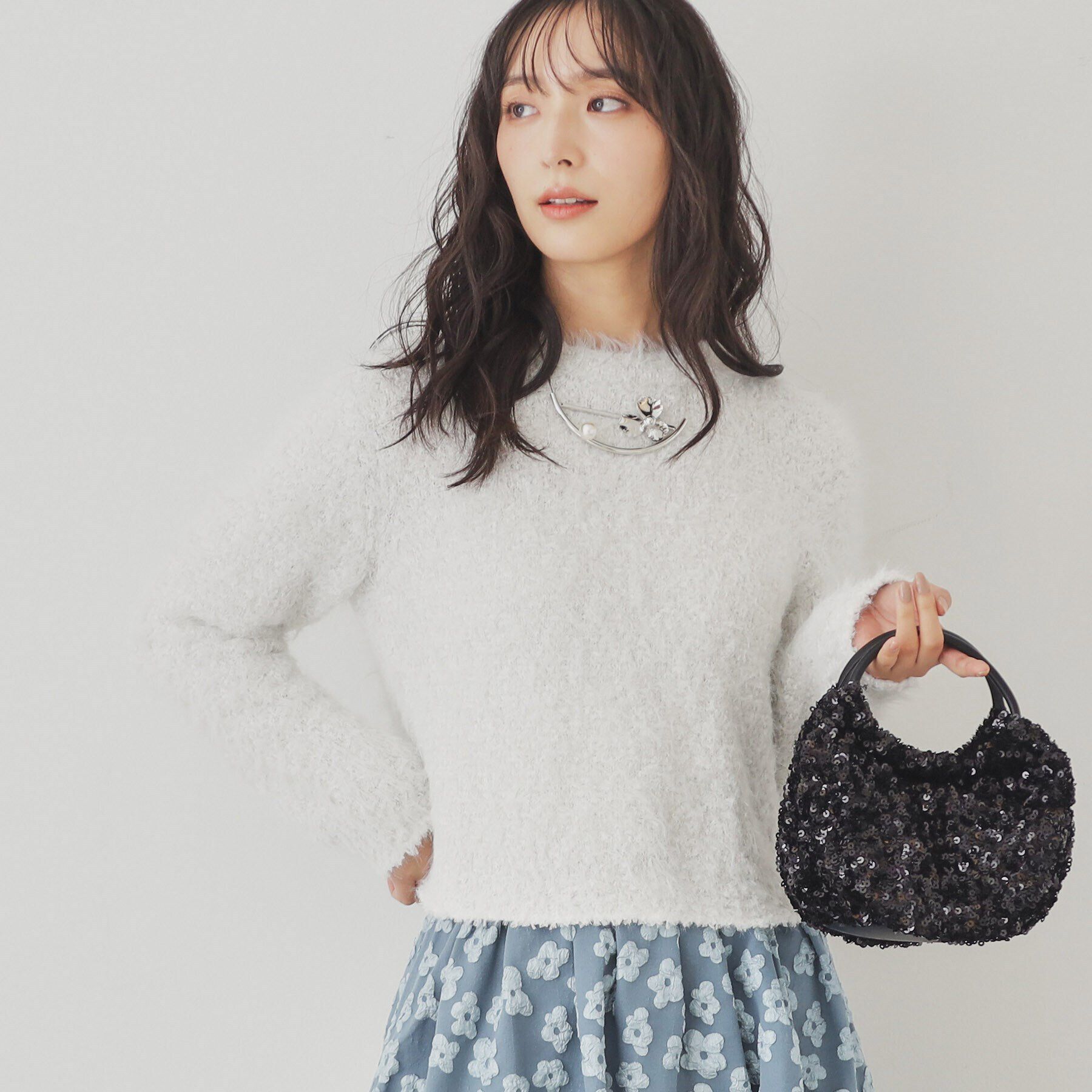 SunaUna「【トレンド／シャギー】コンパクトニット」|ニット・セーター|