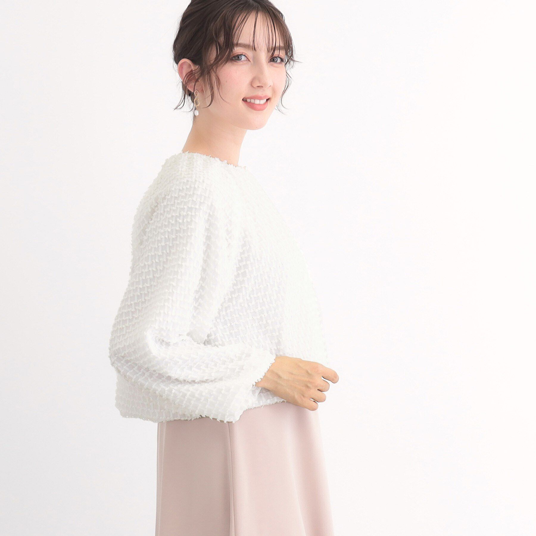SunaUna「【ジャカード／セレモニーにも対応】バルーンボレロ」|カーディガン|